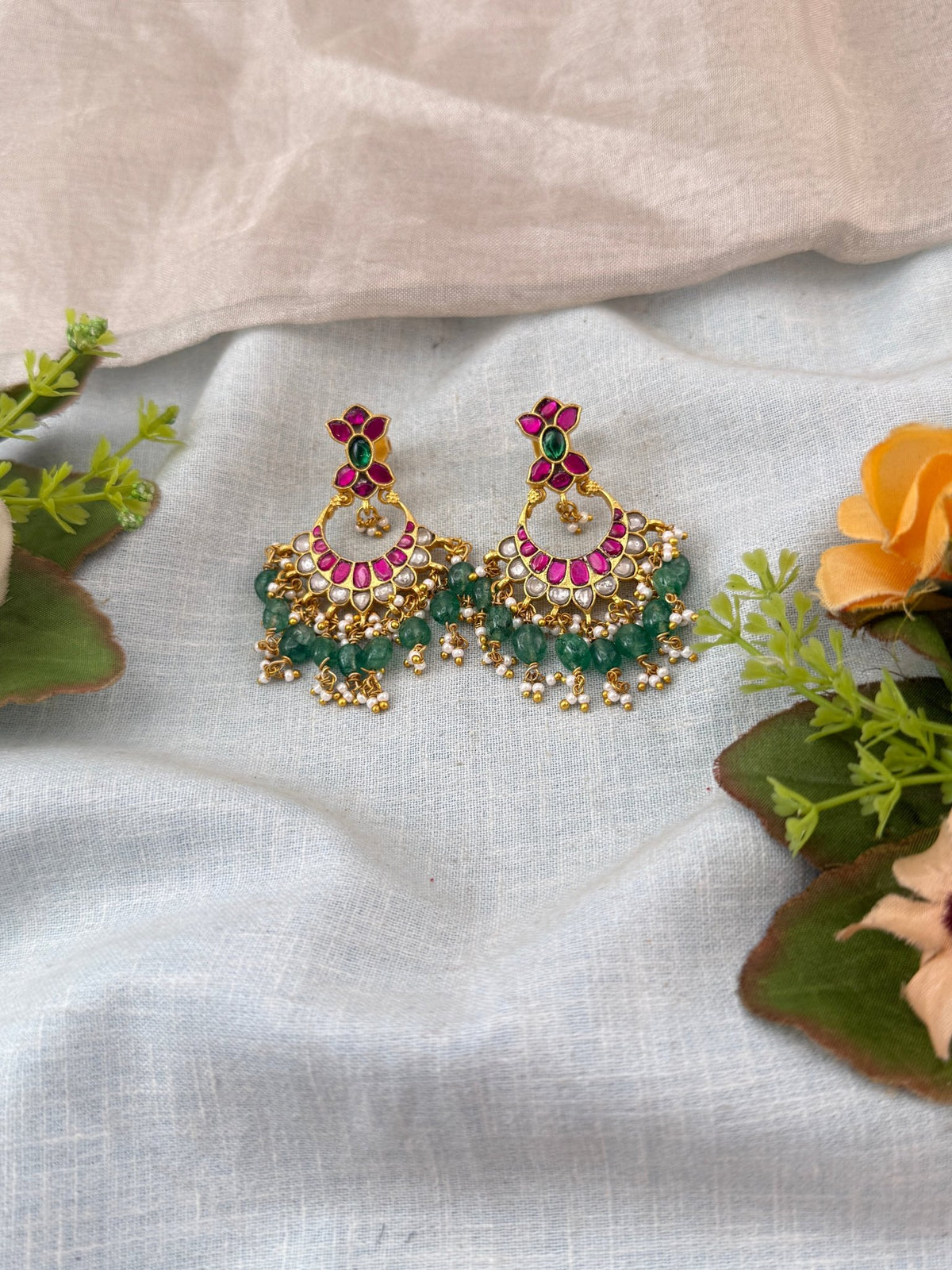 Jadu Kundan Hanging Earring | 008 - Mahilas