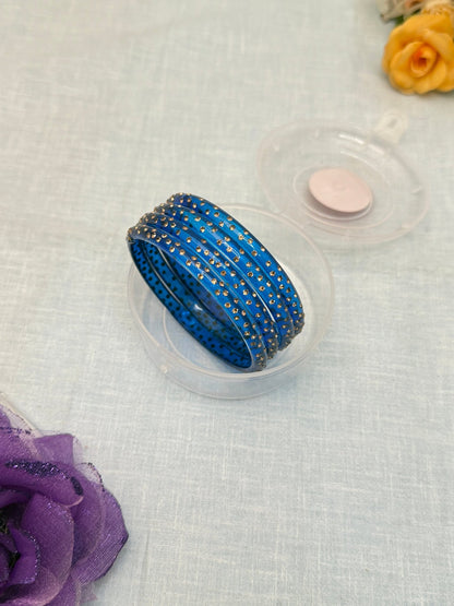 Kada Glass Bangles for Gifting Your Loved Ones - Pack Water Drop - Mahilas