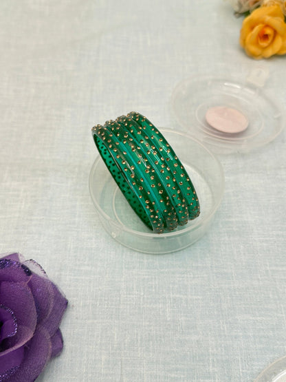 Kada Glass Bangles for Gifting Your Loved Ones - Pack Water Drop - Mahilas