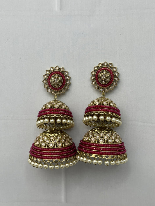 Kundan and Polka Jhumka 0062 - Mahilas