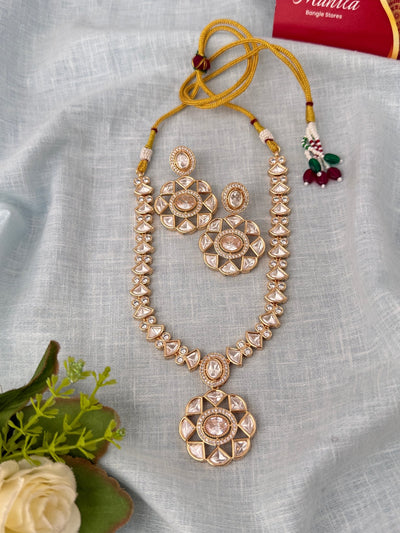Kundan Designer Necklace Premium Short Set | N0959 - Mahilas