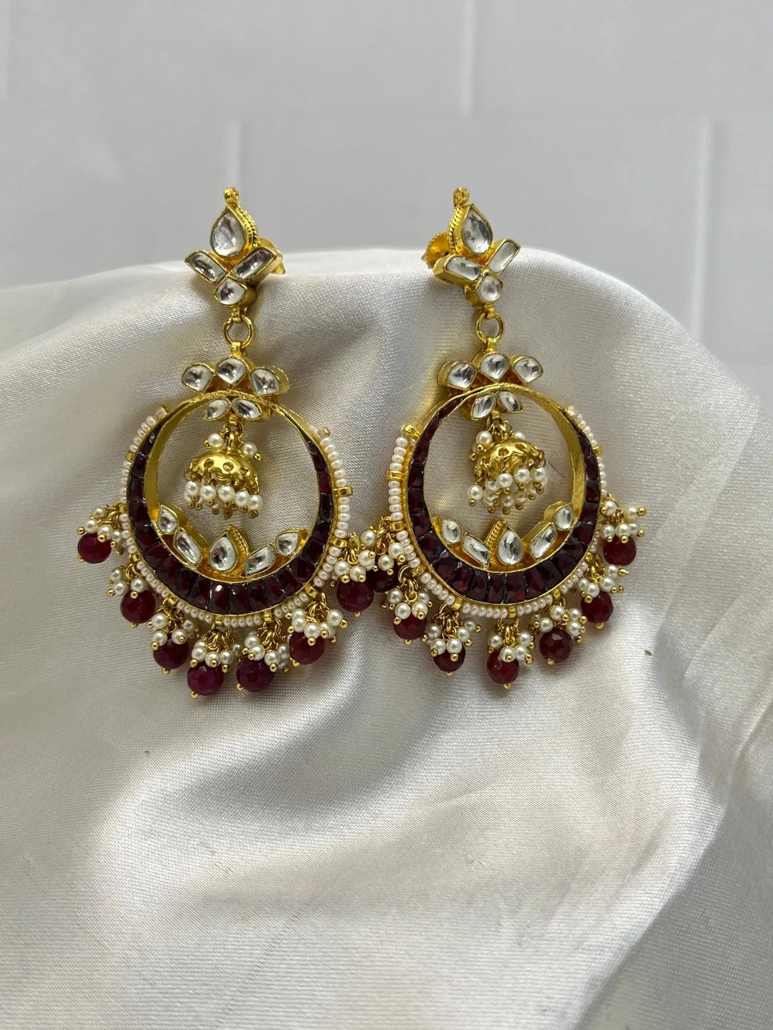 Kundan Earrings 0069 - Mahilas