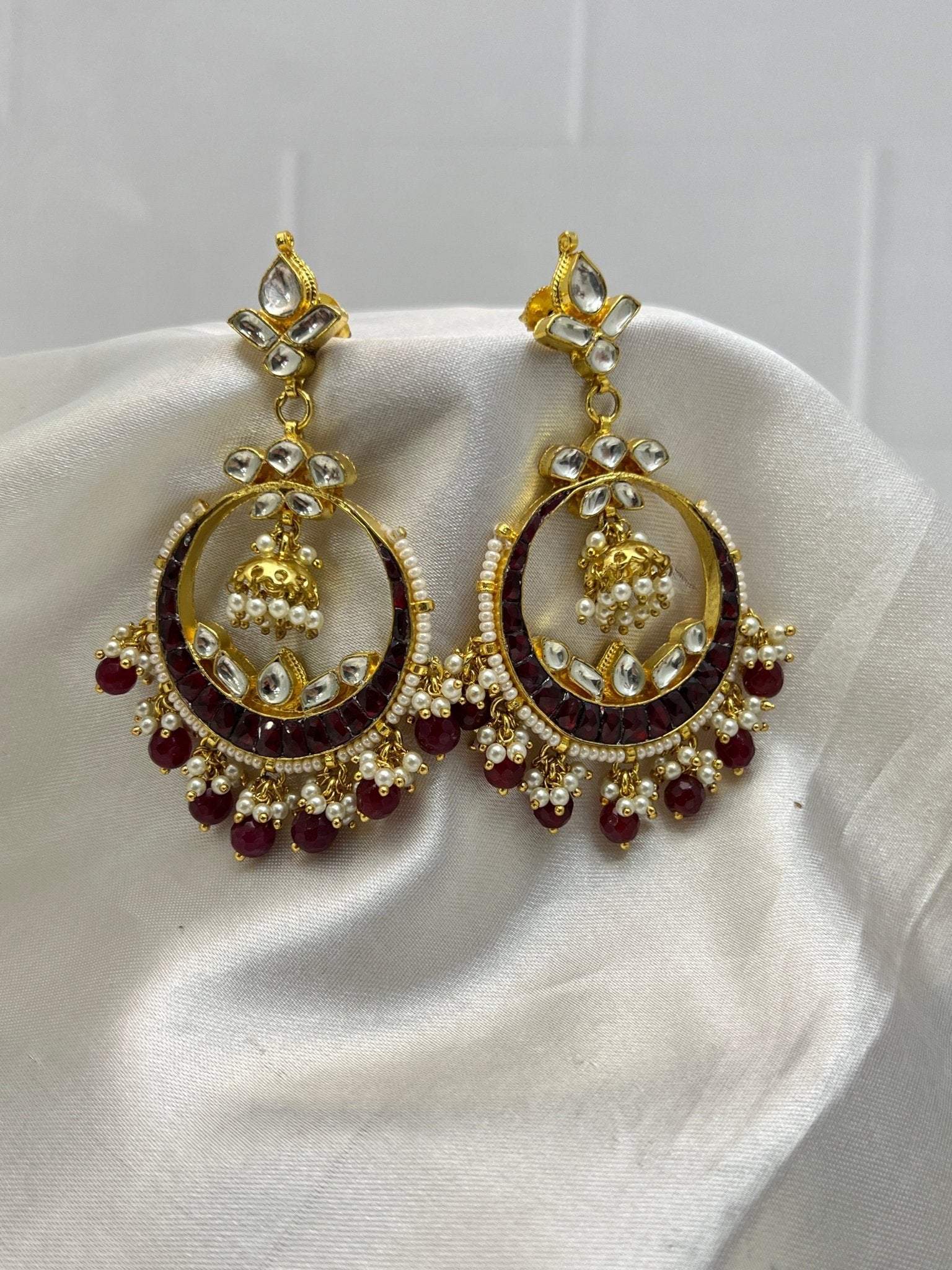 Kundan Earrings 0069 - Mahilas