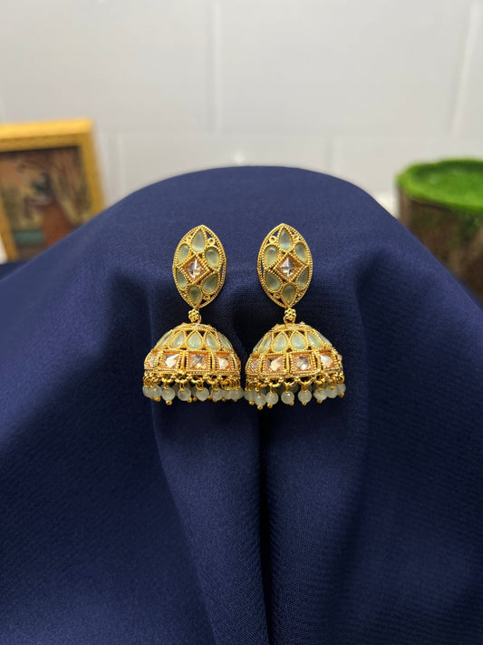 Kundan Earrings 0072 - Mahilas