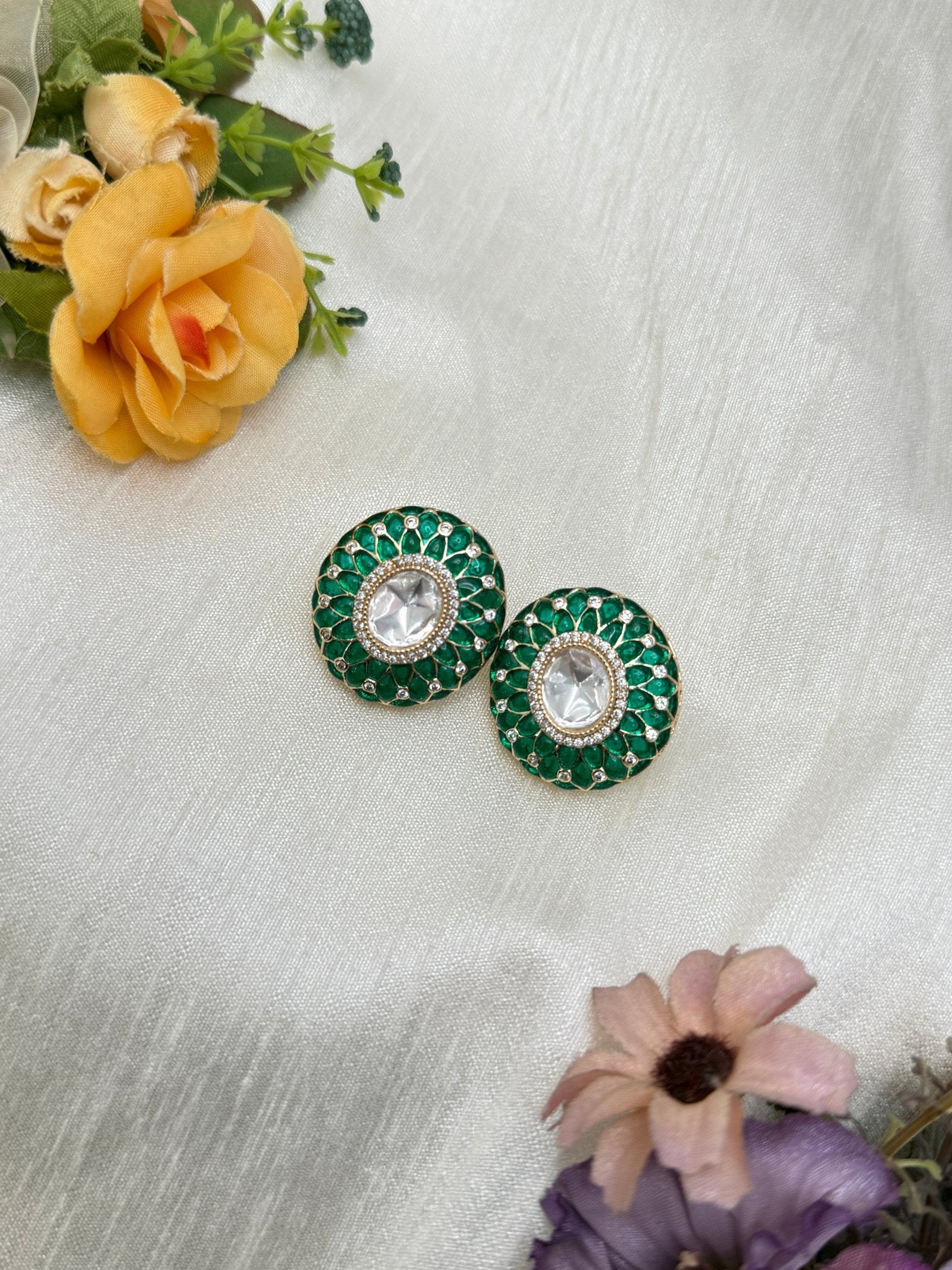 Kundan Earrings 0086 - Mahilas