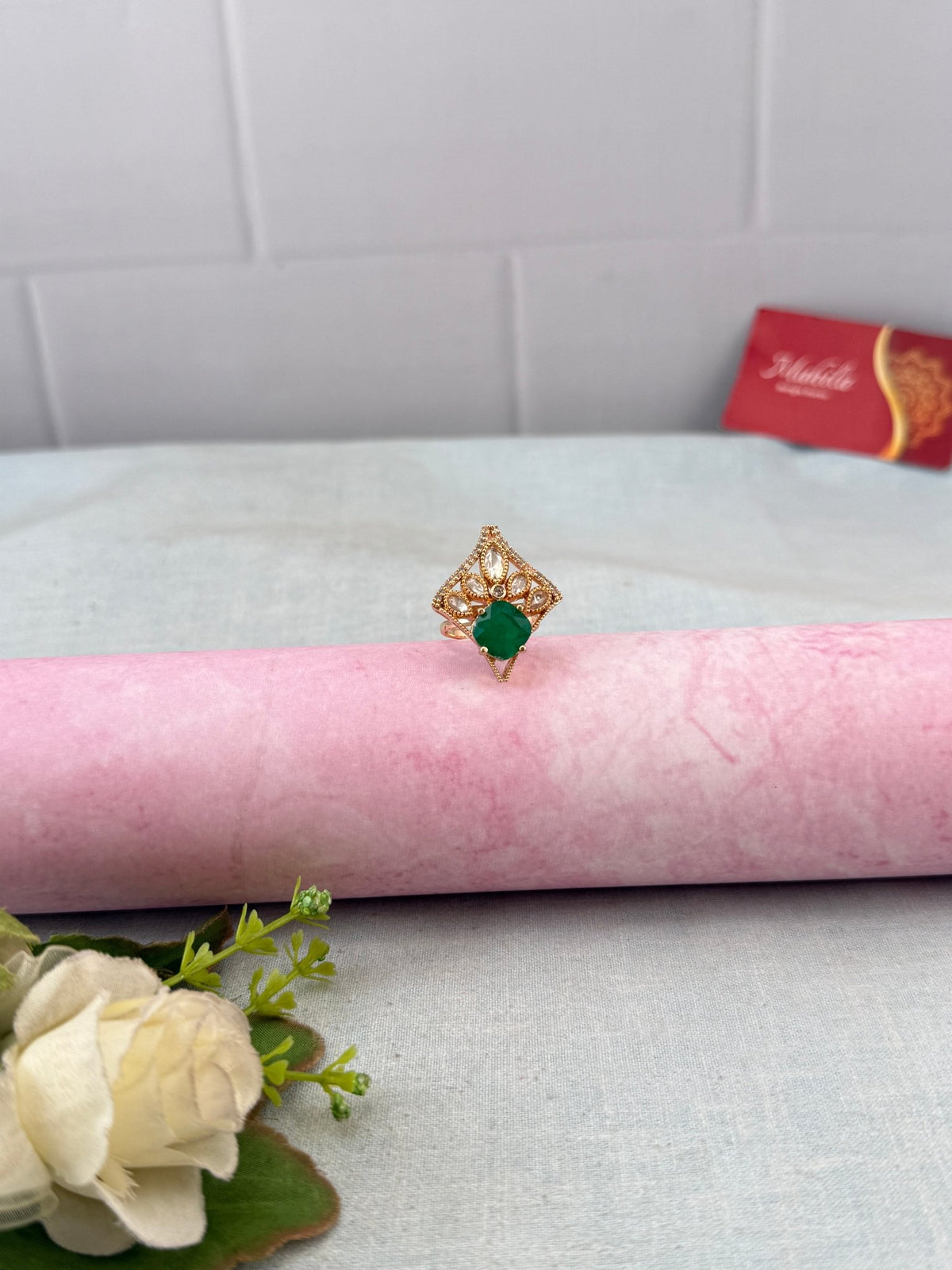 Kundan Finger Ring | F0020 - Mahilas