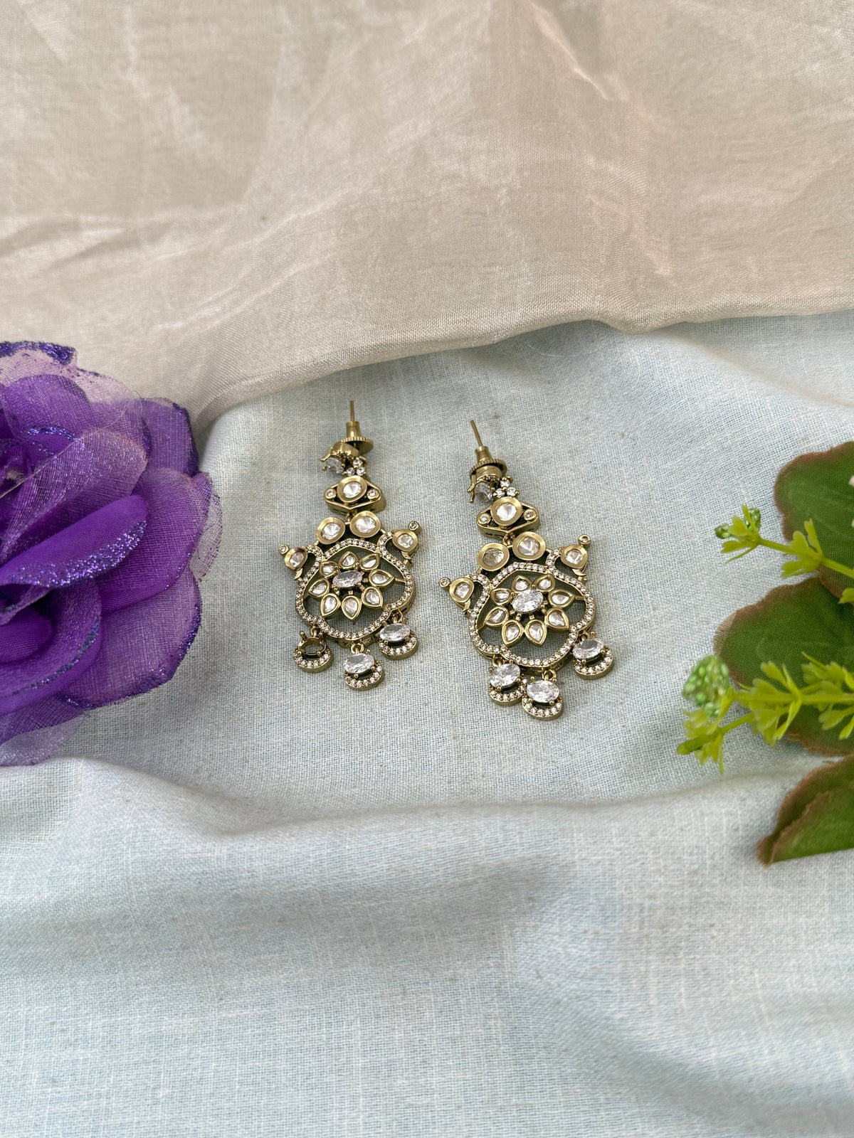 Kundan Hanging Earring | E0005 - Mahilas