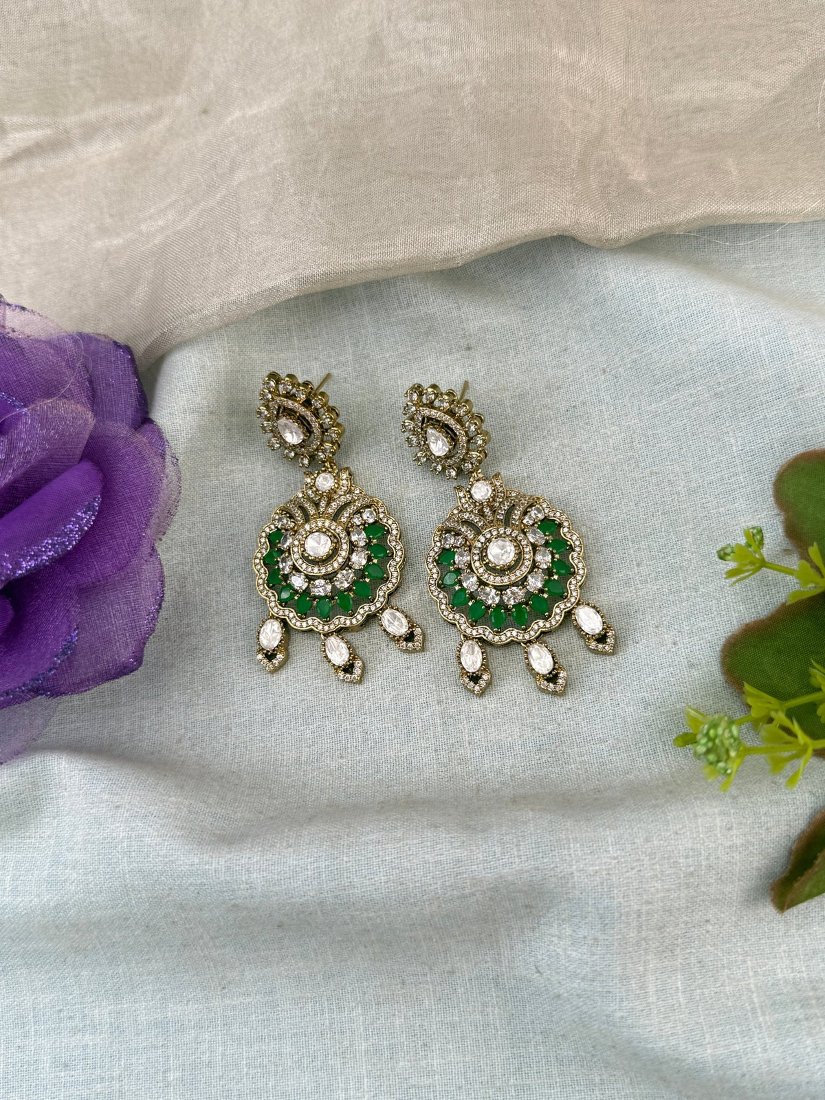 Kundan Hanging Earring | E0012 - Mahilas