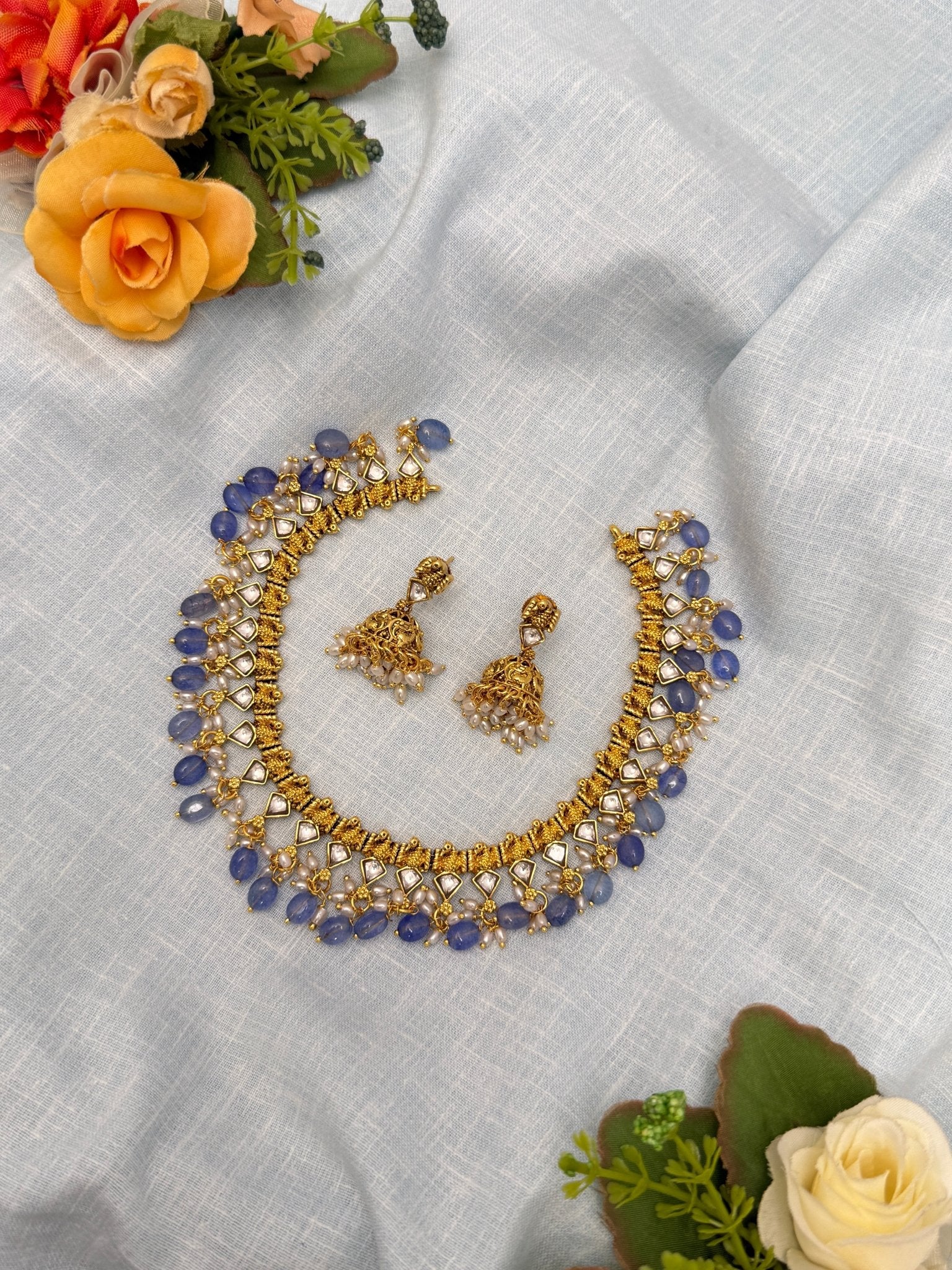 Kundan Jadau Necklace 1086 - Mahilas