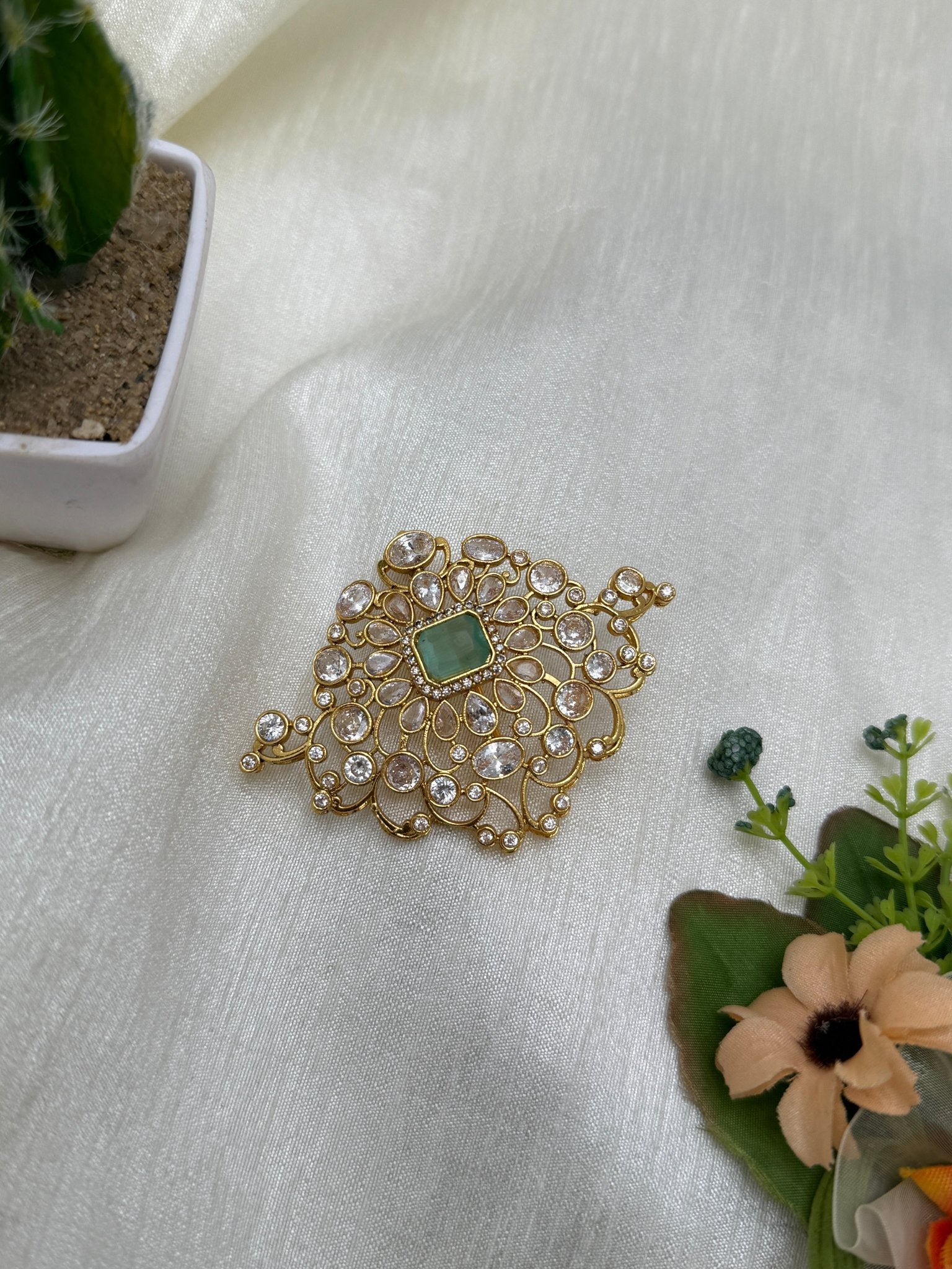 Kundan Jadebille Small 0678 (4 Colours) - Mahilas