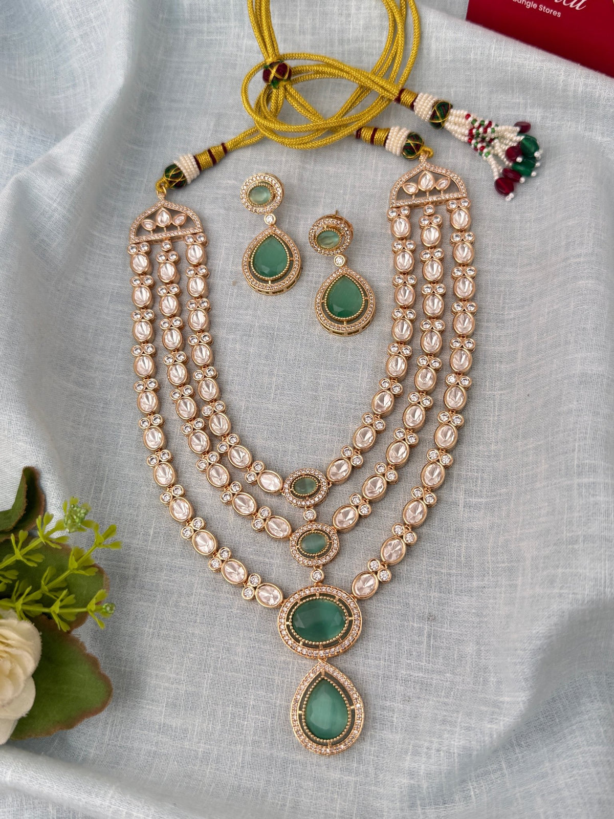 Kundan Layered Necklace Luxurious Long Set | N0971 - Mahilas