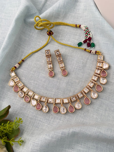 Kundan Layered Necklace Premium Short Set | N0952 - Mahilas