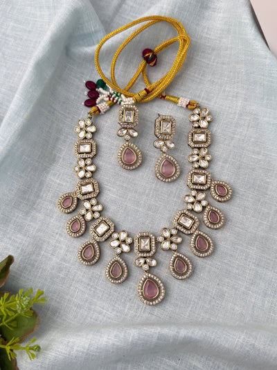 Kundan Layered Necklace Premium Short Set | N0996 - Mahilas
