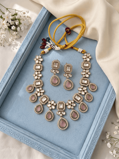 Kundan Layered Necklace Premium Short Set | N0996 - Mahilas