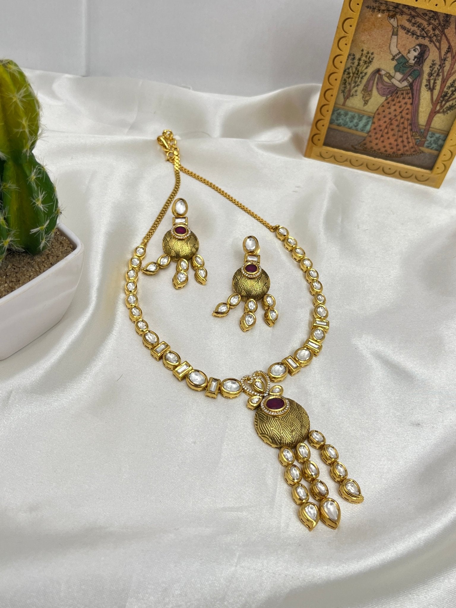 Kundan Necklace 1012 - Mahilas