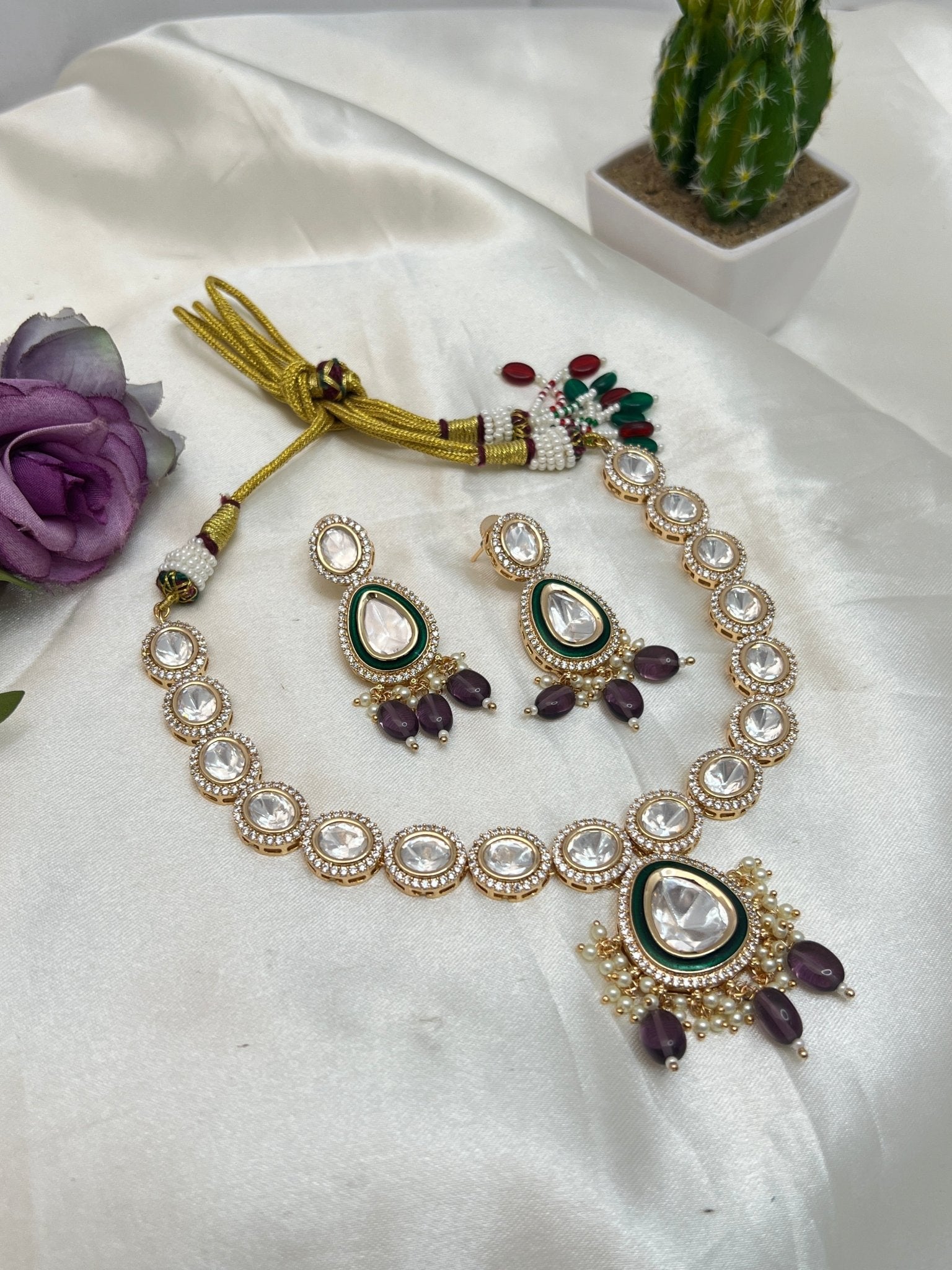 Kundan Necklace 1049 - Mahilas