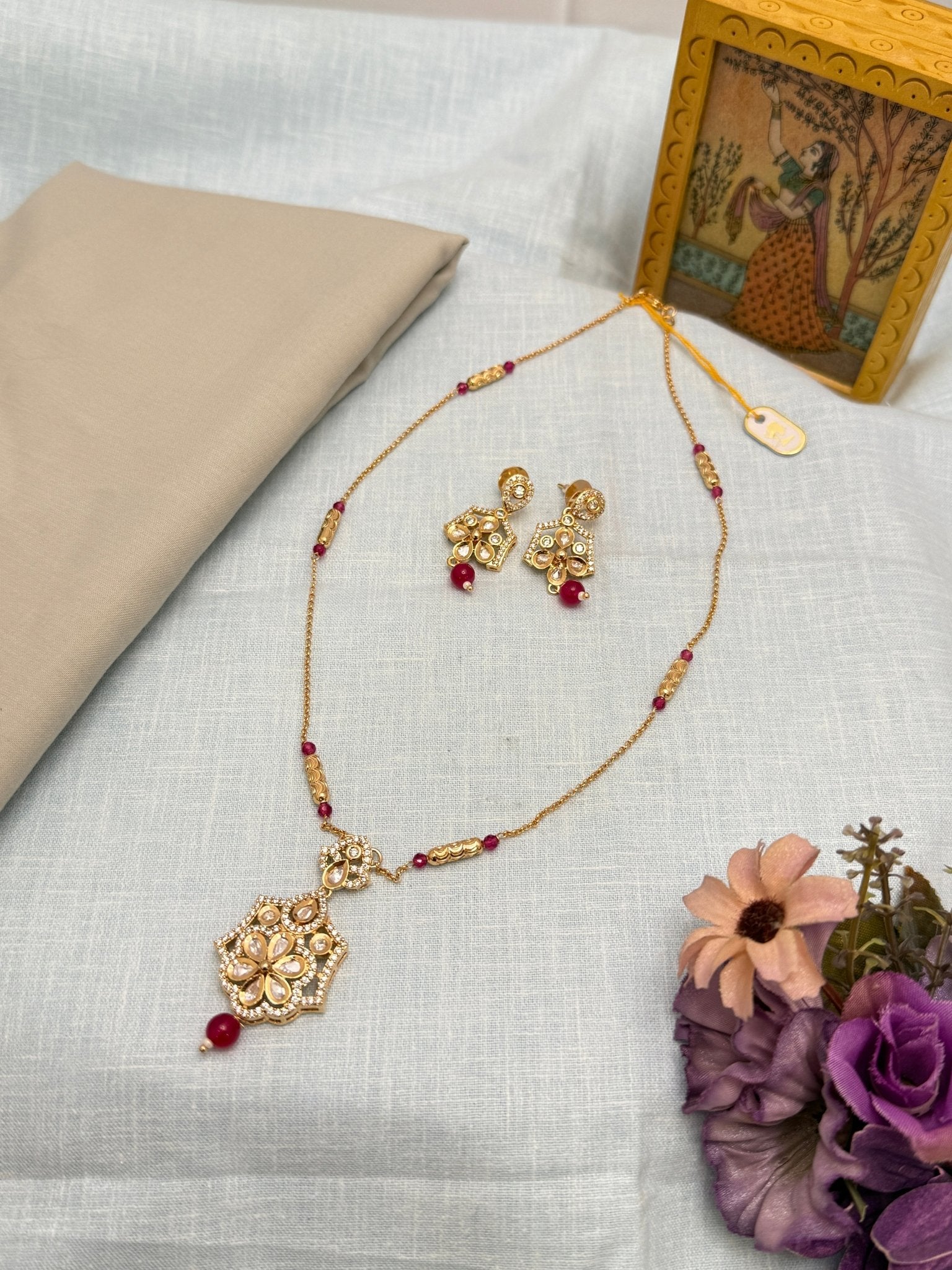 Kundan Necklace 1056 - Mahilas