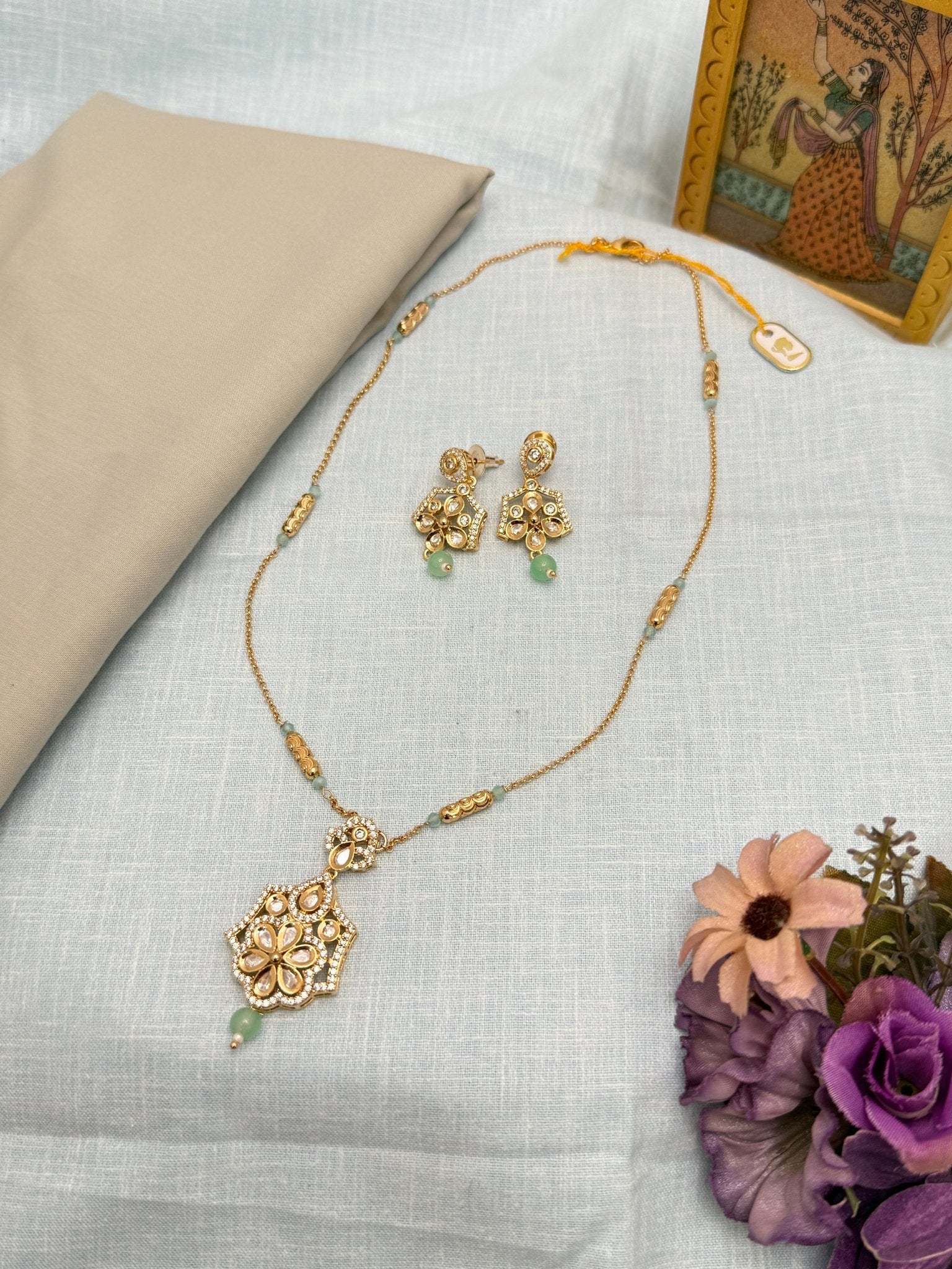 Kundan Necklace 1058 - Mahilas