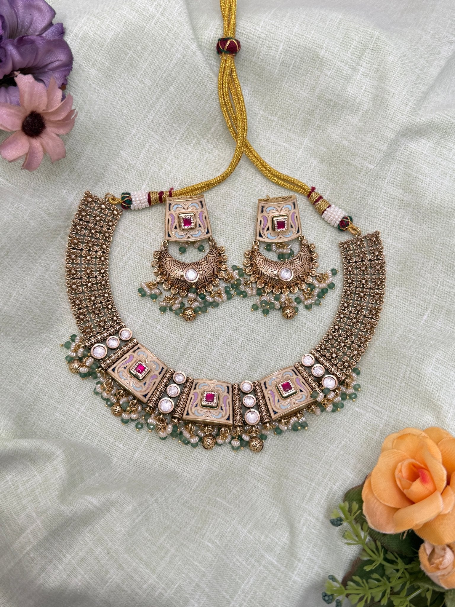 Kundan Necklace 1081 - Mahilas