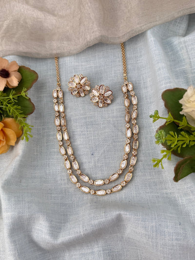 Kundan Necklace Layer Luxury Short Set | N0511 - Mahilas