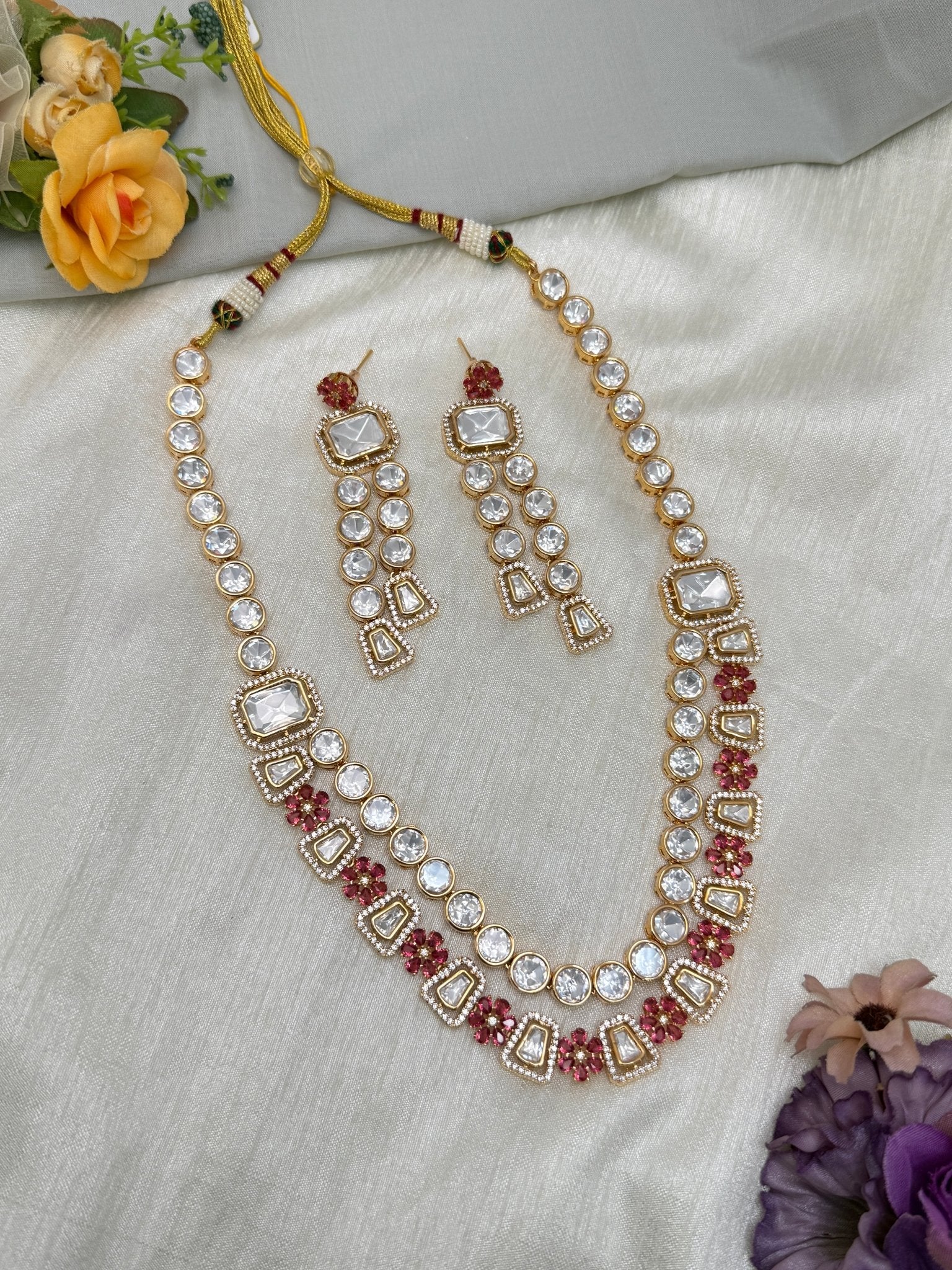 Kundan Necklace Set 1089 - Mahilas