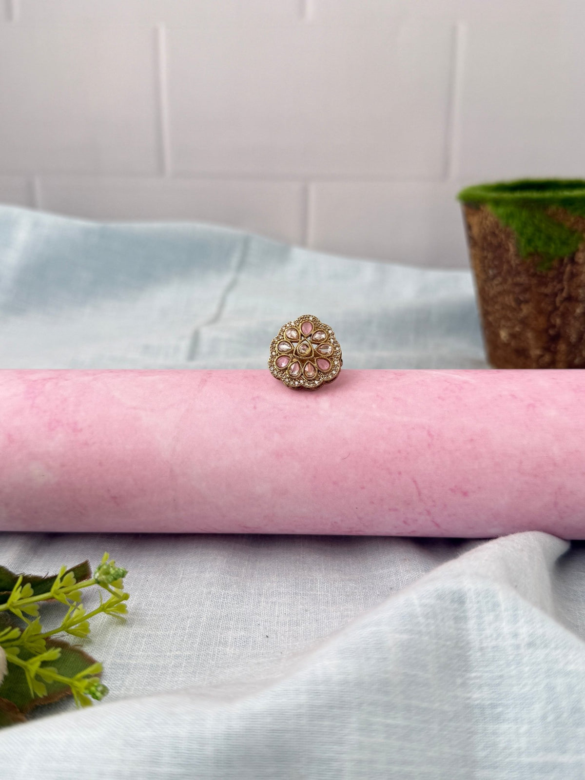 Kundan Premium Finger Ring| F0100 - Mahilas
