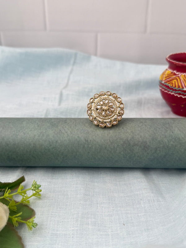Kundan Premium Finger Ring| F0116 A