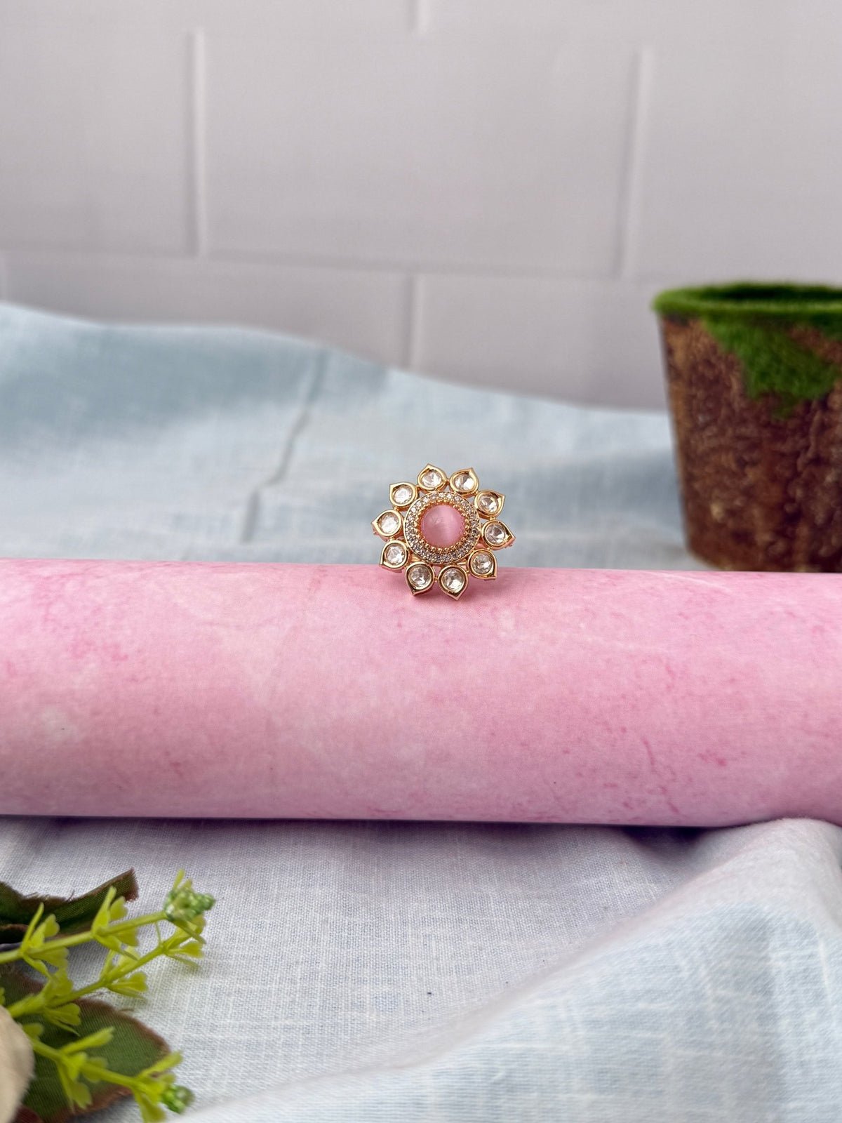 Kundan Premium Finger Ring| F0209 - Mahilas