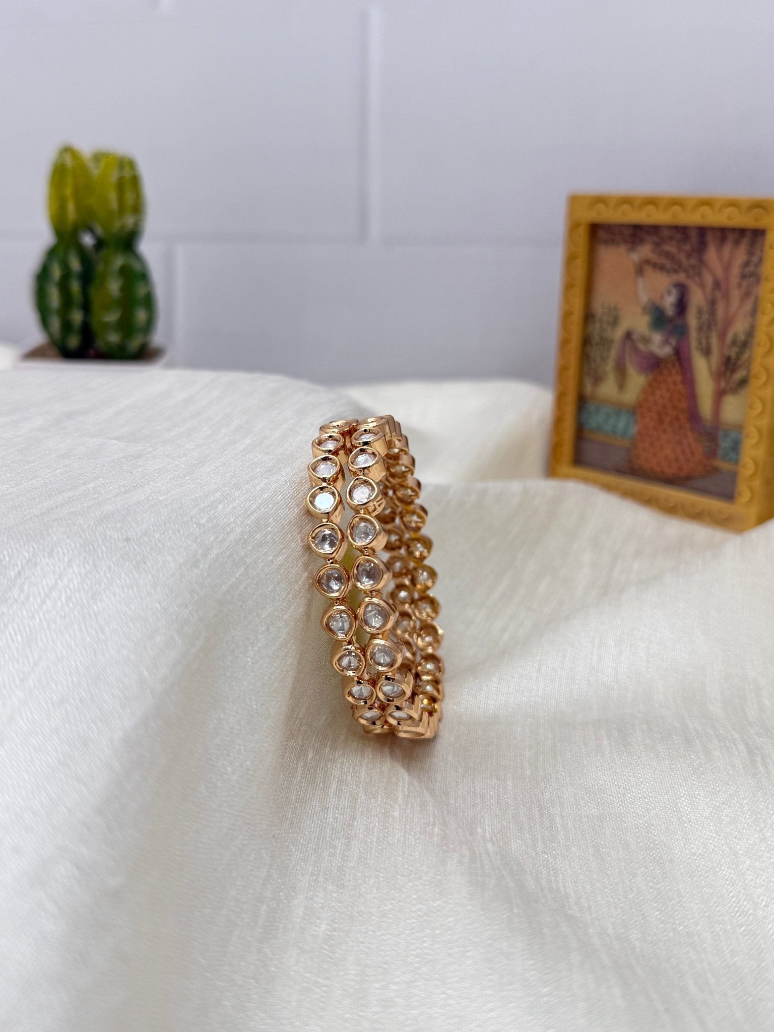 Kundan Stone Bangle 1062 - Mahilas