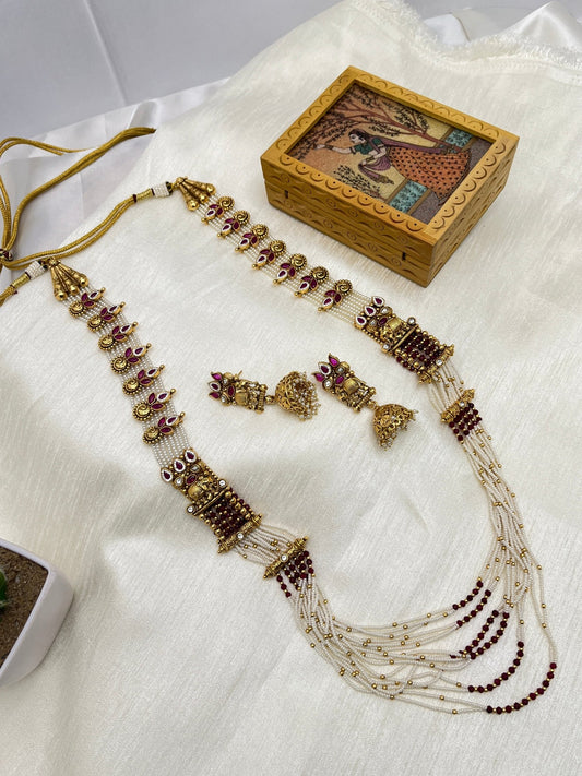 Layered Antique Long Necklace 02 - Mahilas