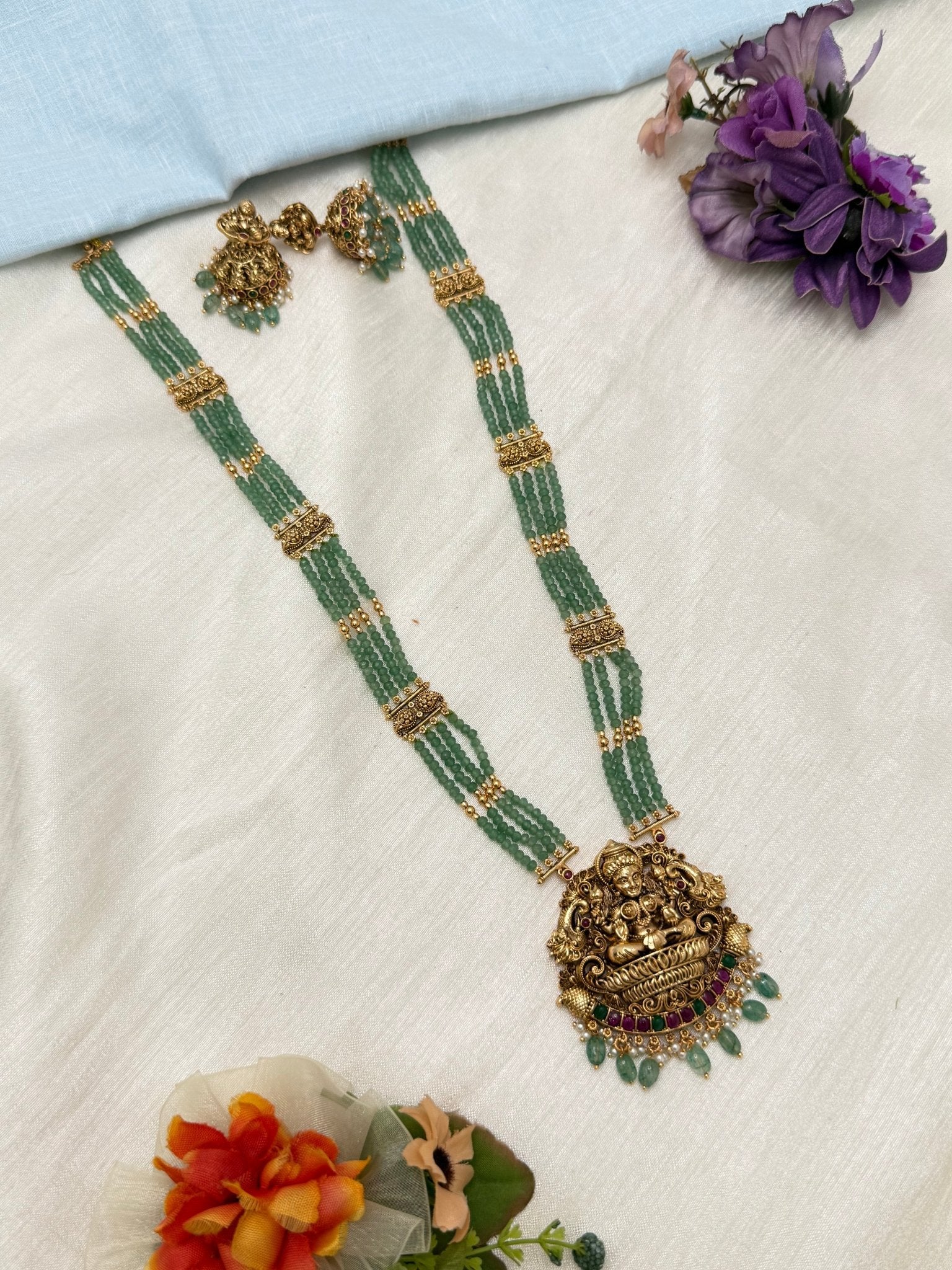 Long Layered Antique Necklace 0698 - Mahilas