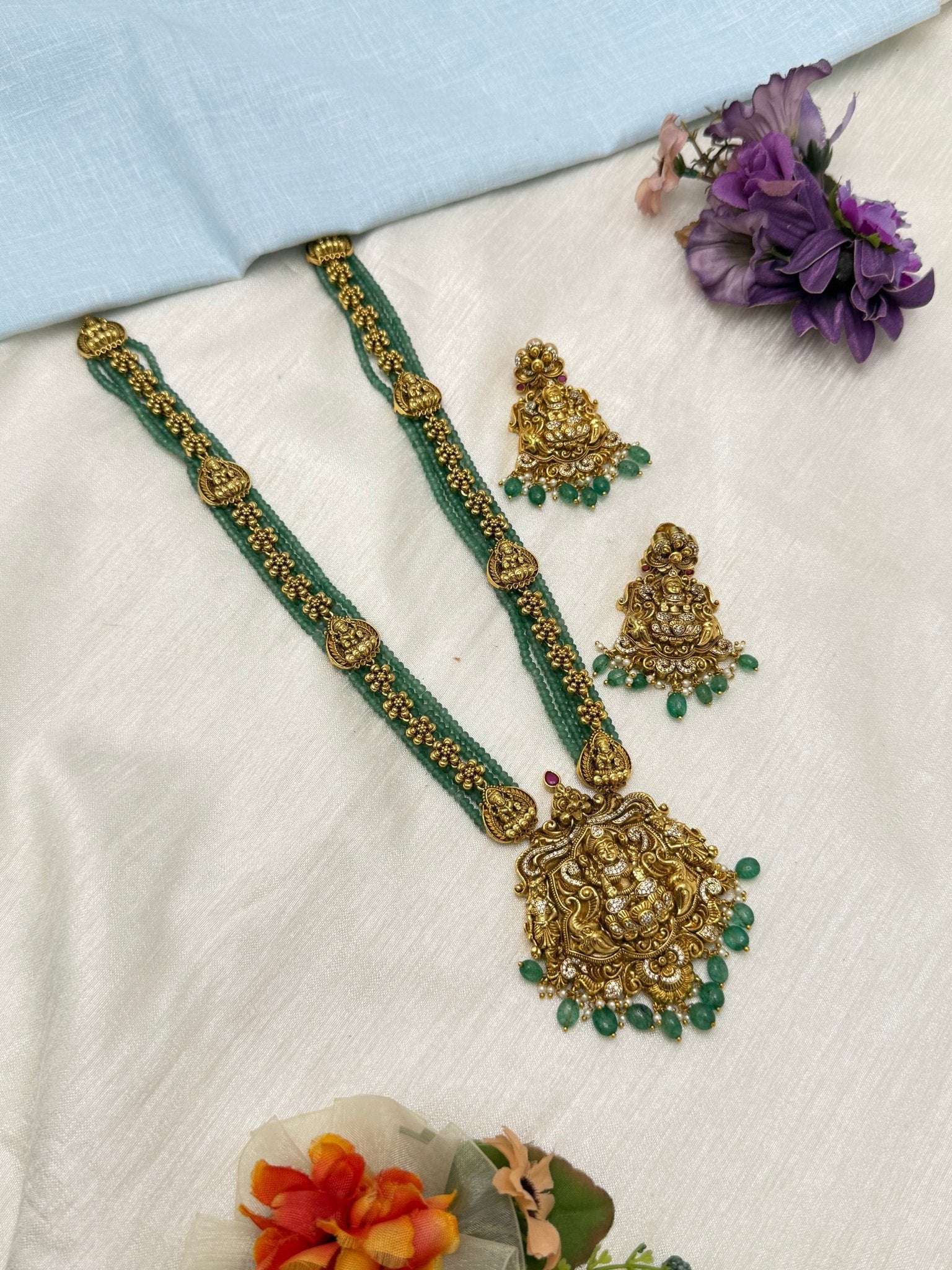 Long Layered Antique Necklace 0699 - Mahilas