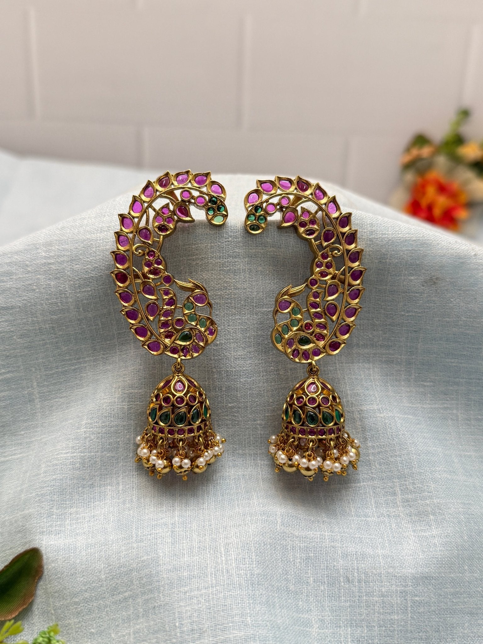 Lururious Antique Eafcuff Earrings 0313 - Mahilas