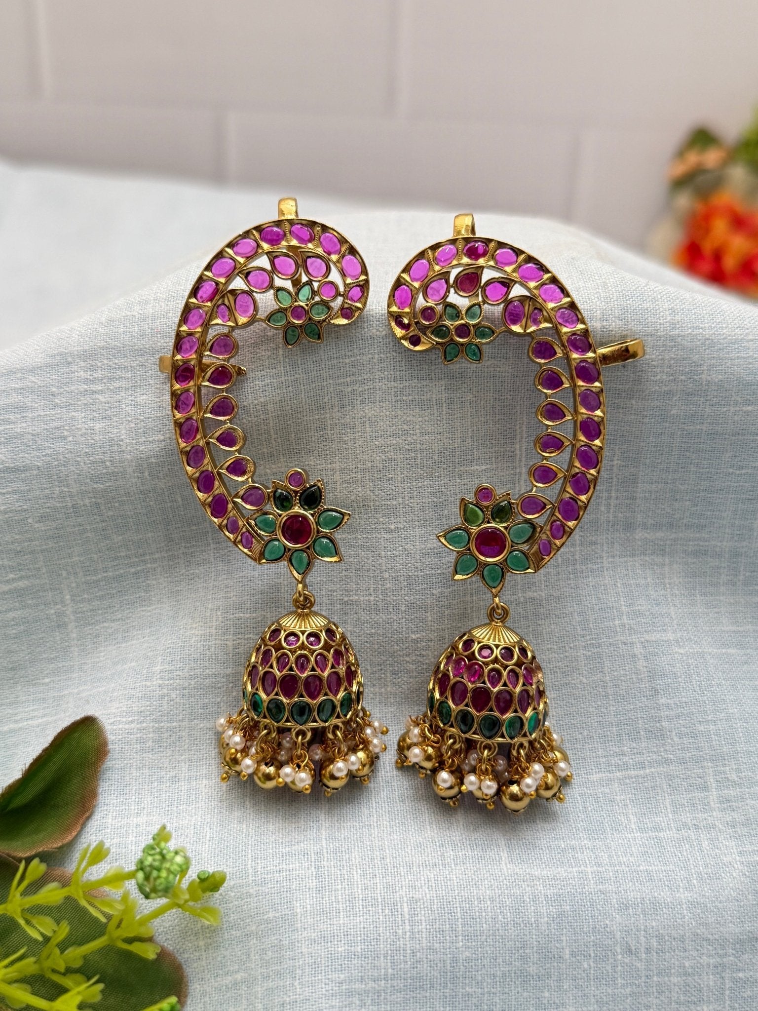 Lururious Antique Eafcuff Earrings 0314 - Mahilas