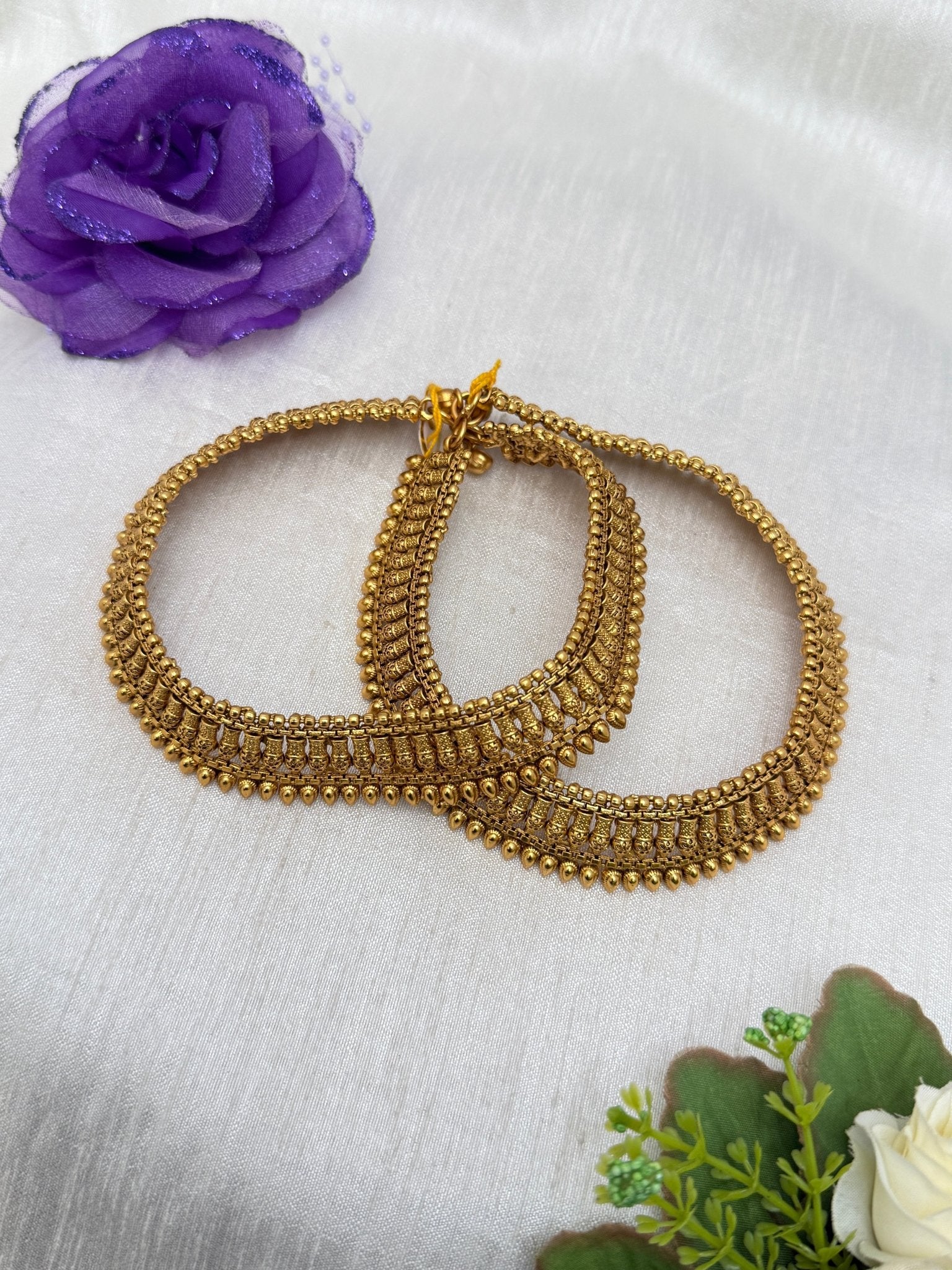 Luxurious Antique Anklet Gejje 0133 - Mahilas