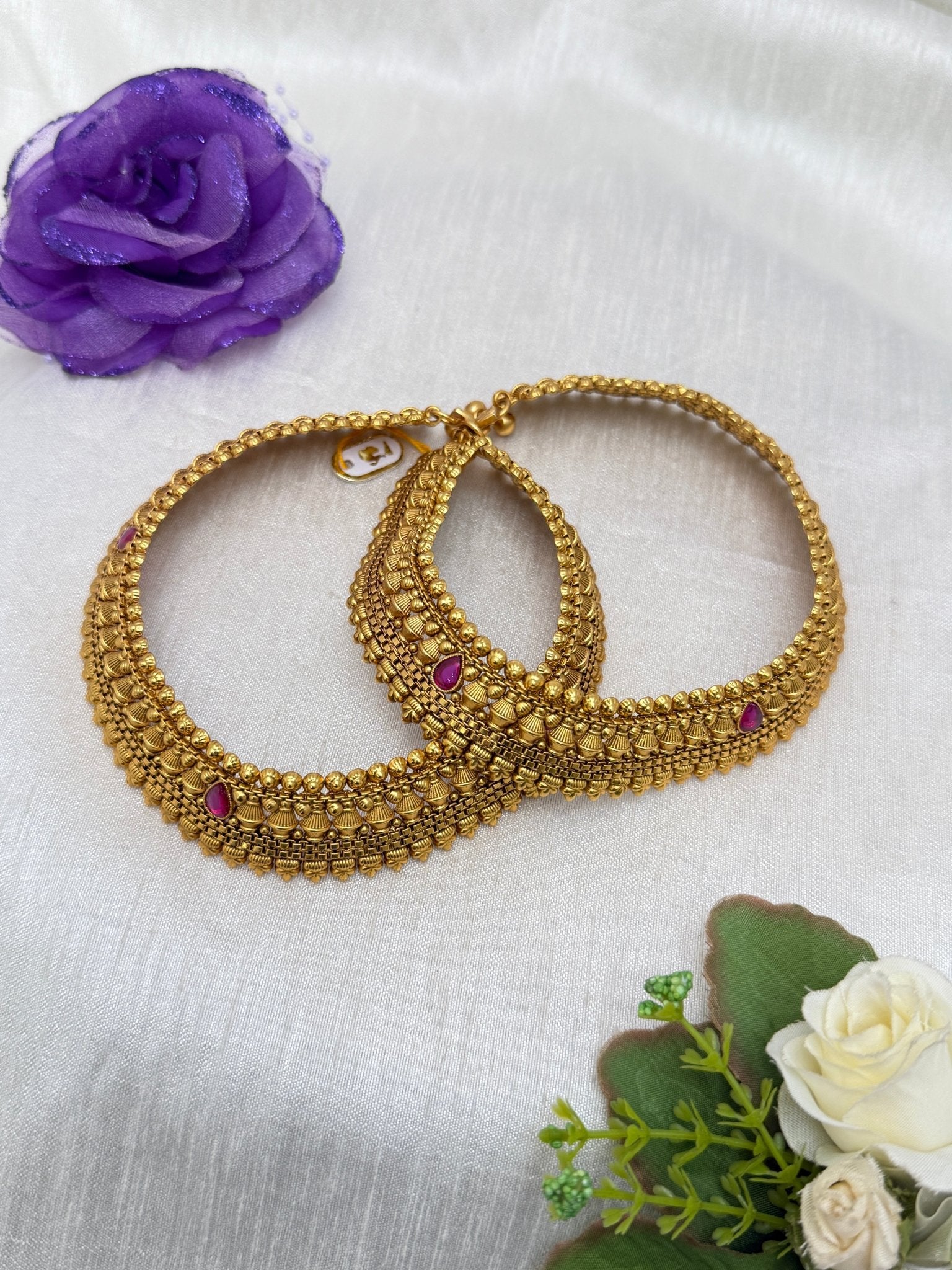 Luxurious Antique Anklet Gejje 0134 - Mahilas