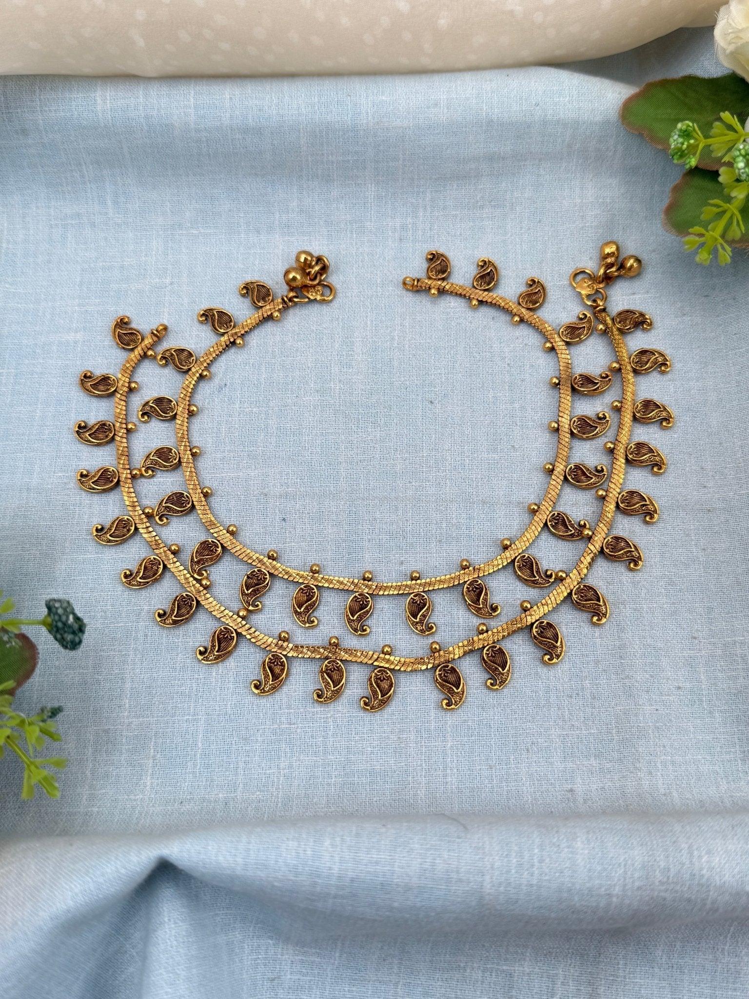 Luxurious Antique Anklet Payal Chain 0261 - Mahilas