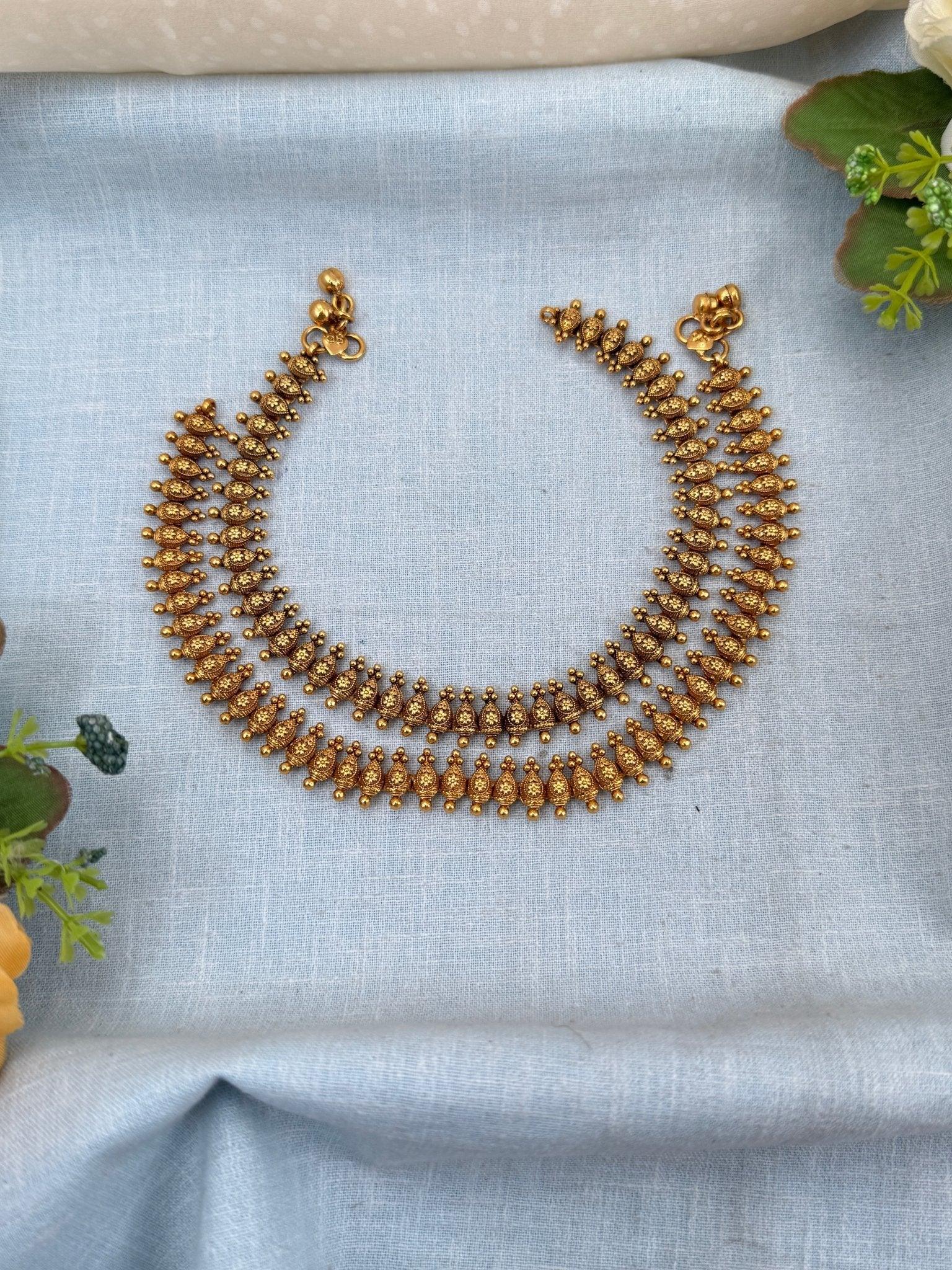 Luxurious Antique Anklet Payal Chain 0262 - Mahilas