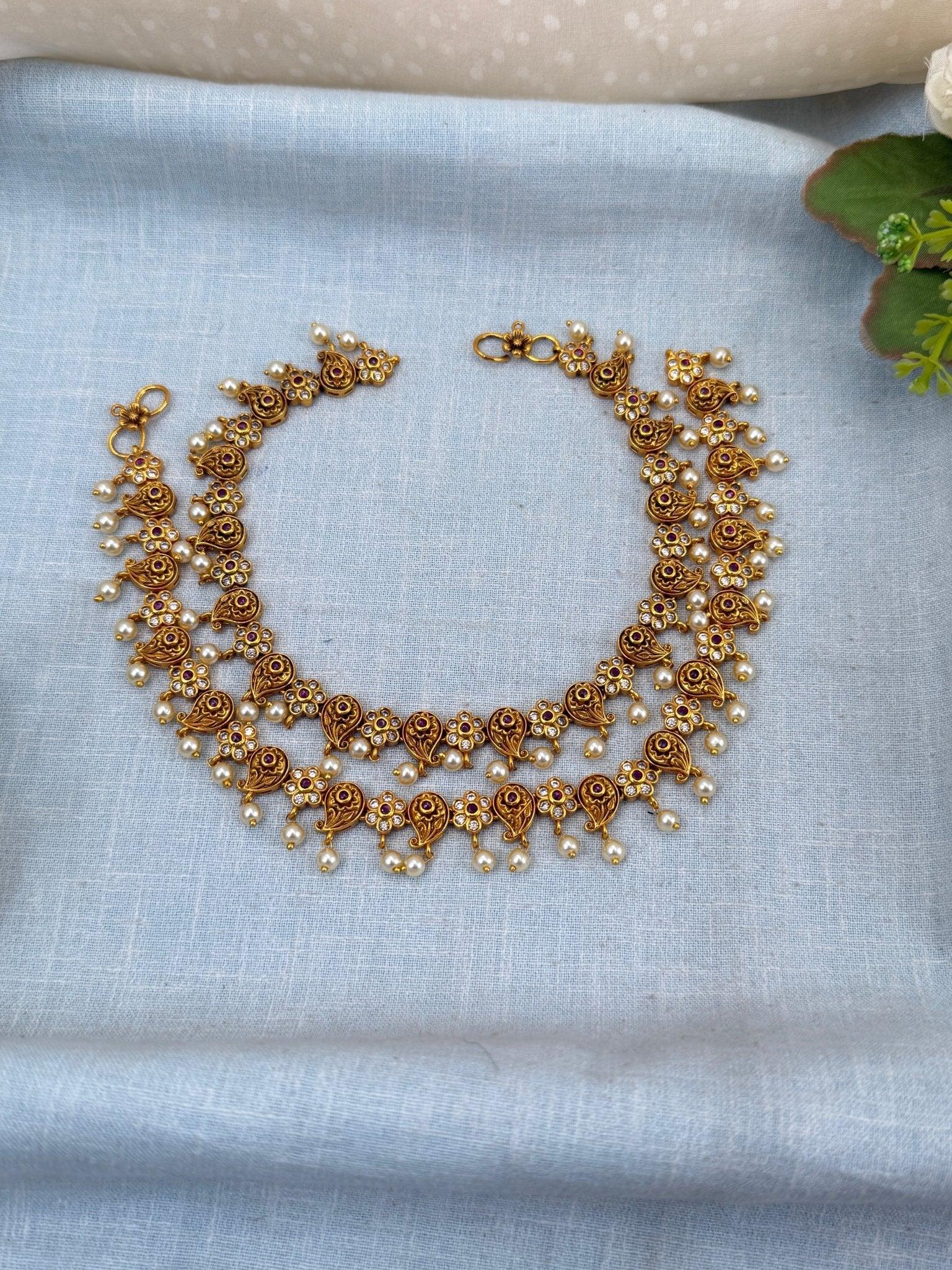 Luxurious Antique Anklet Payal Chain 0268 - Mahilas