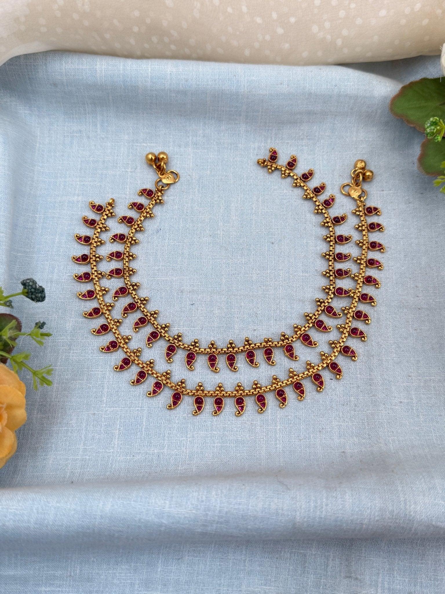 Luxurious Antique Anklet Payal Chain 0269 - Mahilas