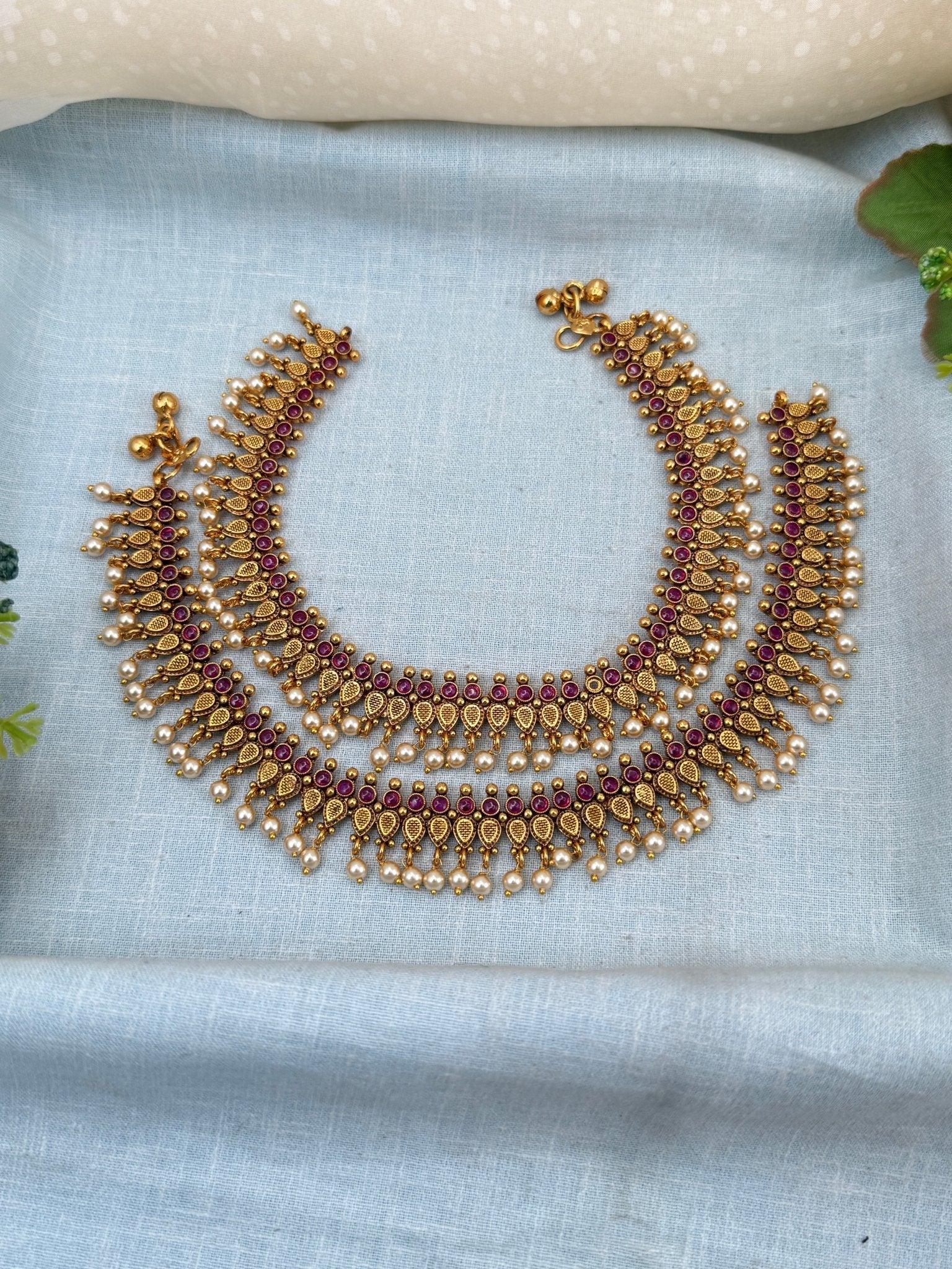 Luxurious Antique Anklet Payal Chain 0272 - Mahilas