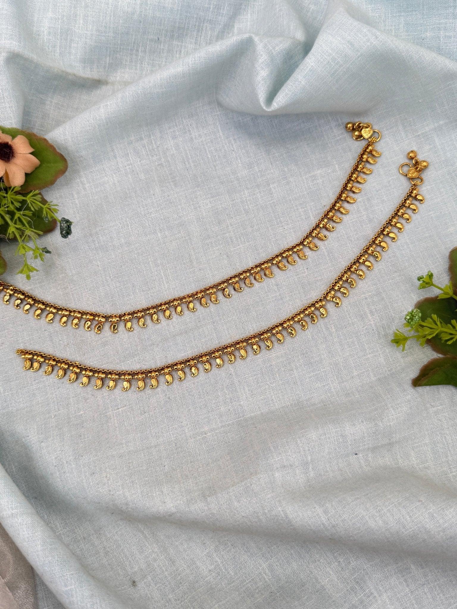 Luxurious Antique Anklet Payal Chain 0273 - Mahilas