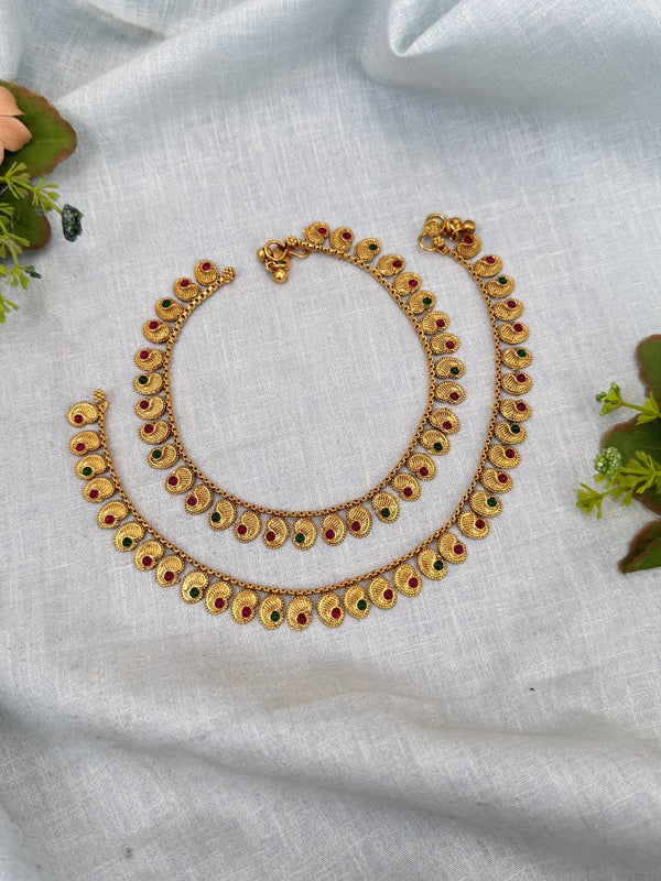 Luxurious Antique Anklet Payal Chain 0278