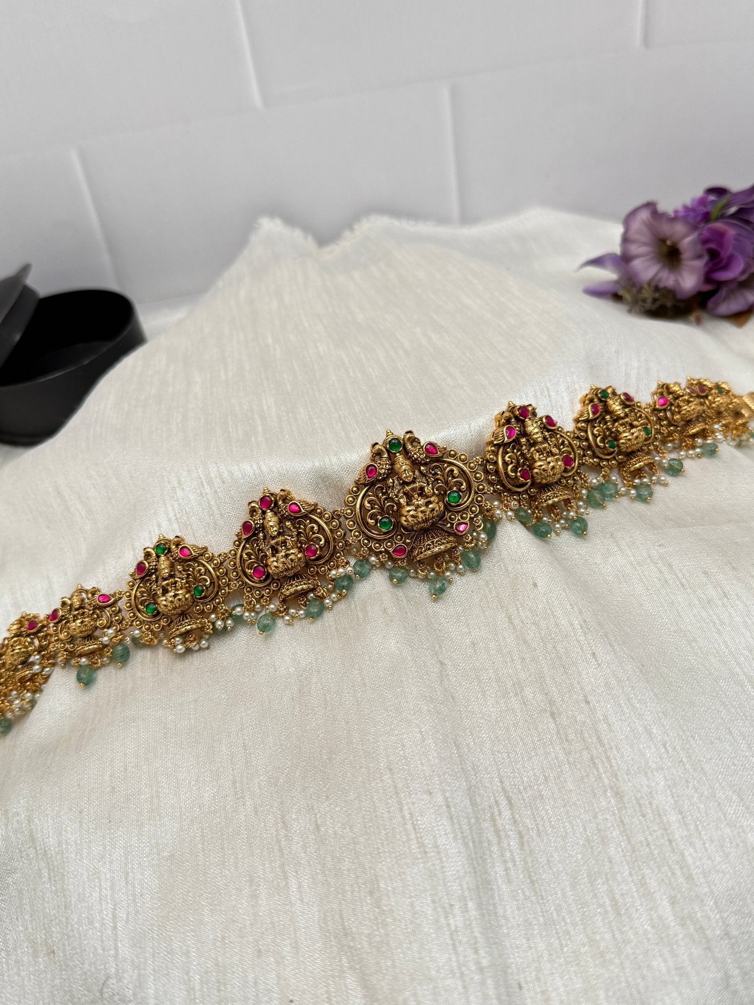 Luxurious Antique Chain Type Vaddanam Kamarbandh 6930 - Mahilas