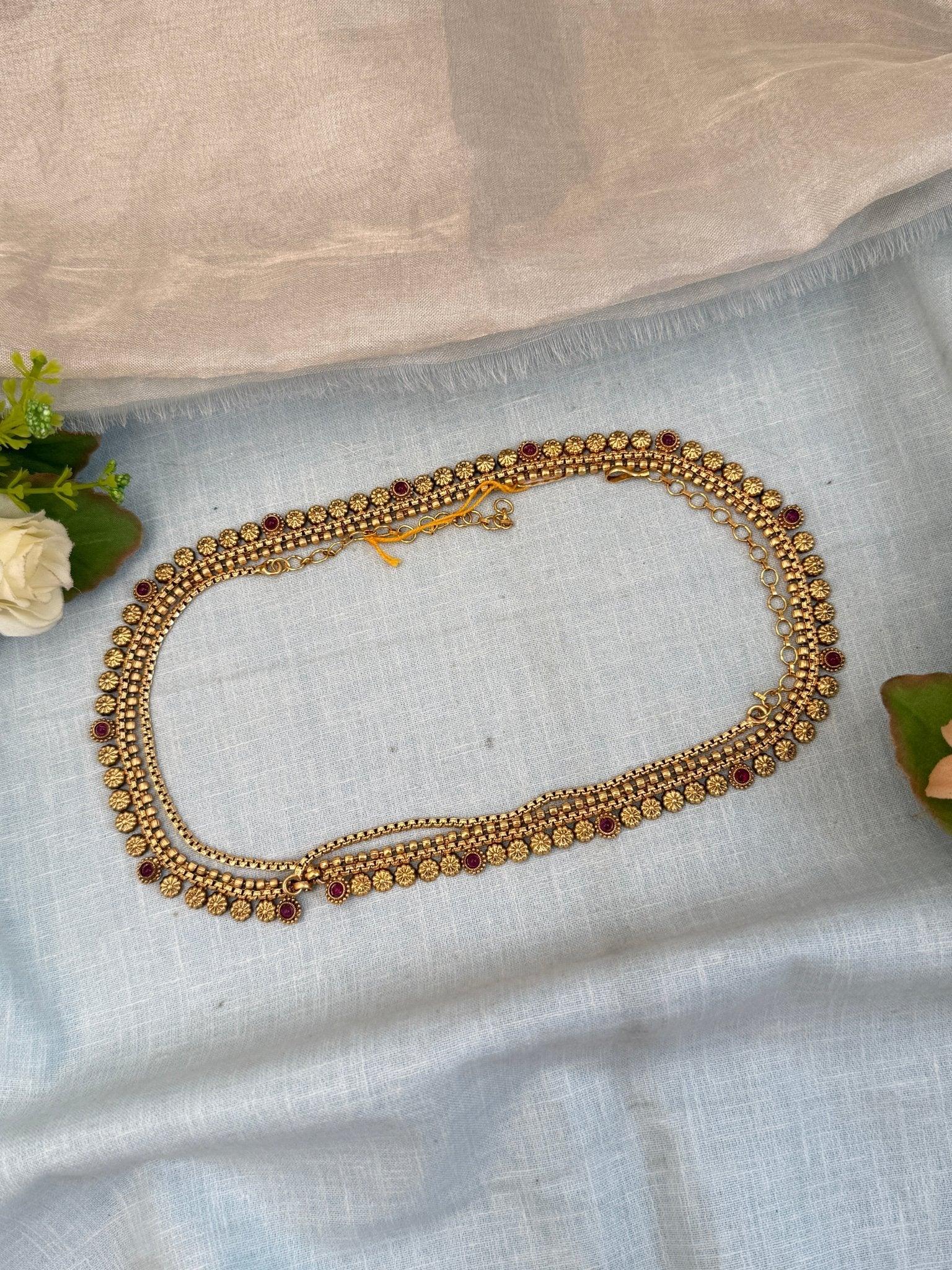 Luxurious Antique Chain Vaddanam Kamarbandh 7133 - Mahilas