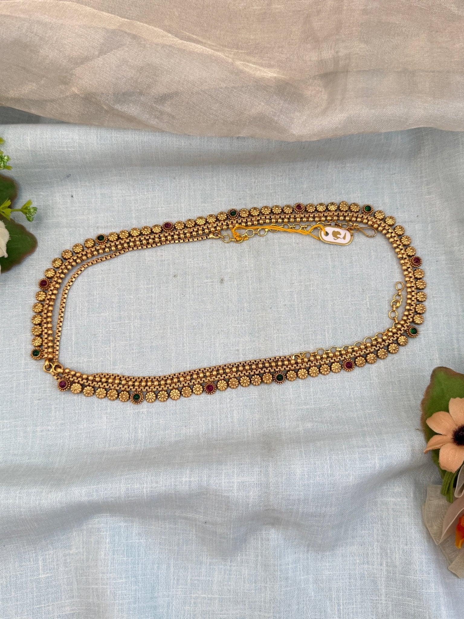 Luxurious Antique Chain Vaddanam Kamarbandh 7135 - Mahilas