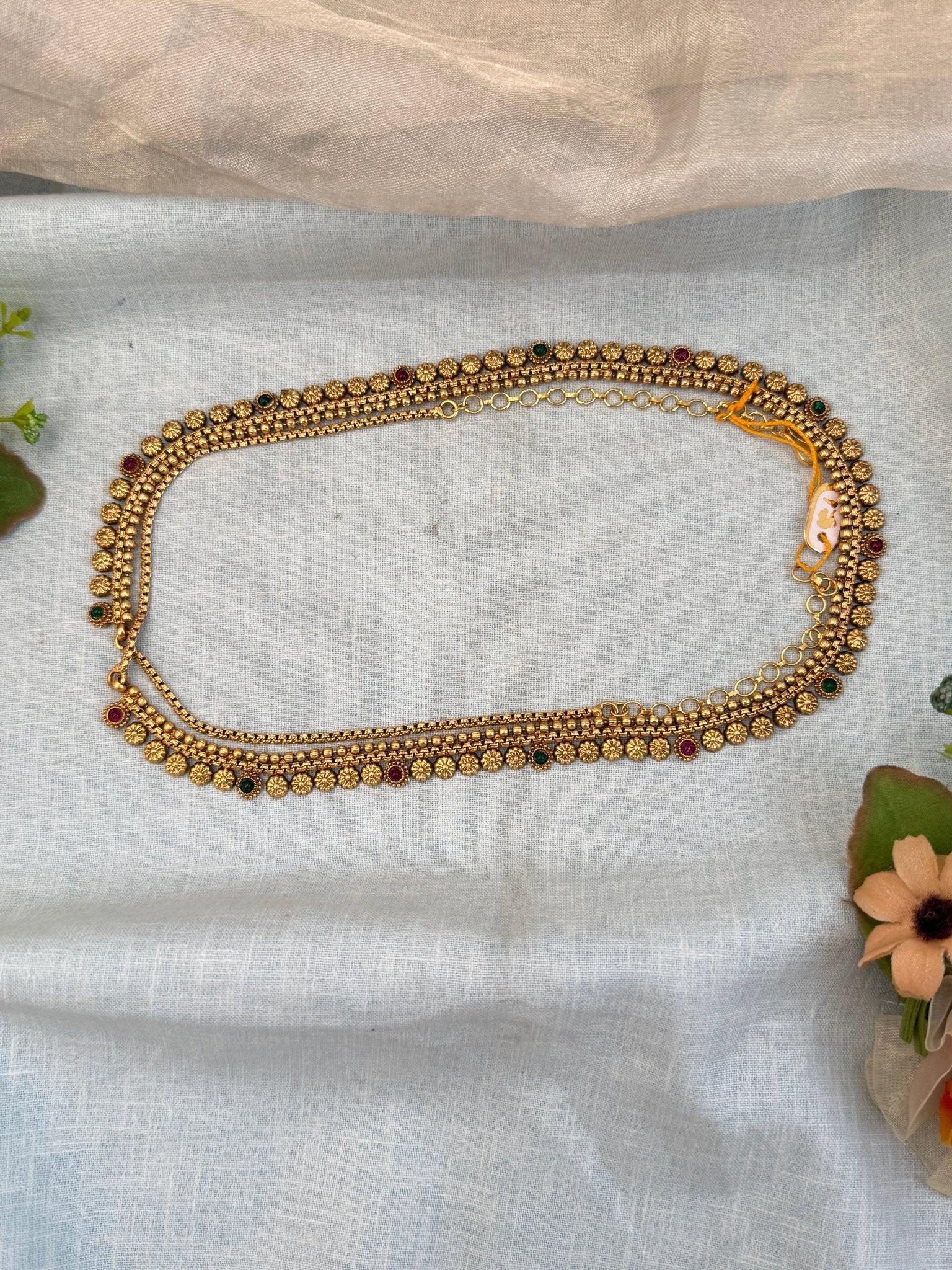 Luxurious Antique Chain Vaddanam Kamarbandh 7137 - Mahilas