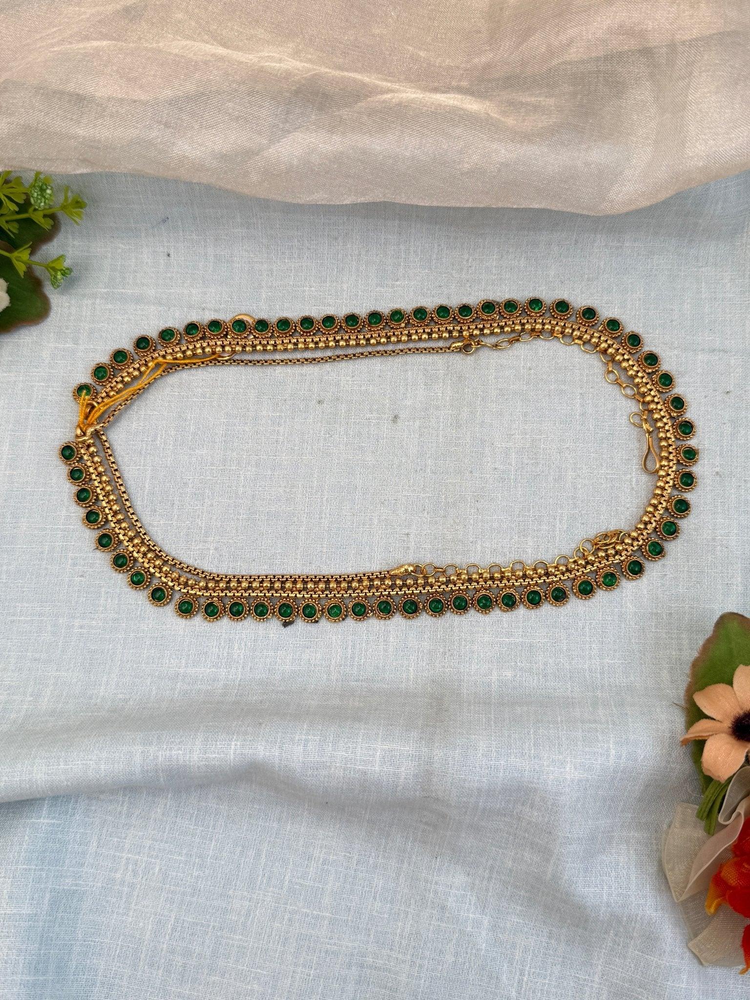 Luxurious Antique Chain Vaddanam Kamarbandh 7139 - Mahilas