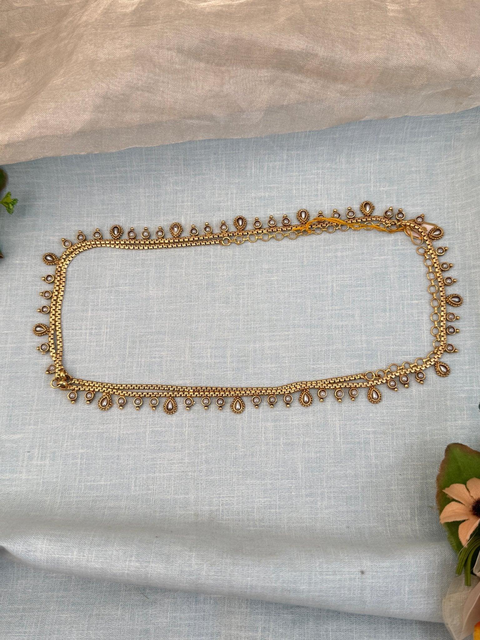 Luxurious Antique Chain Vaddanam Kamarbandh 7144 - Mahilas