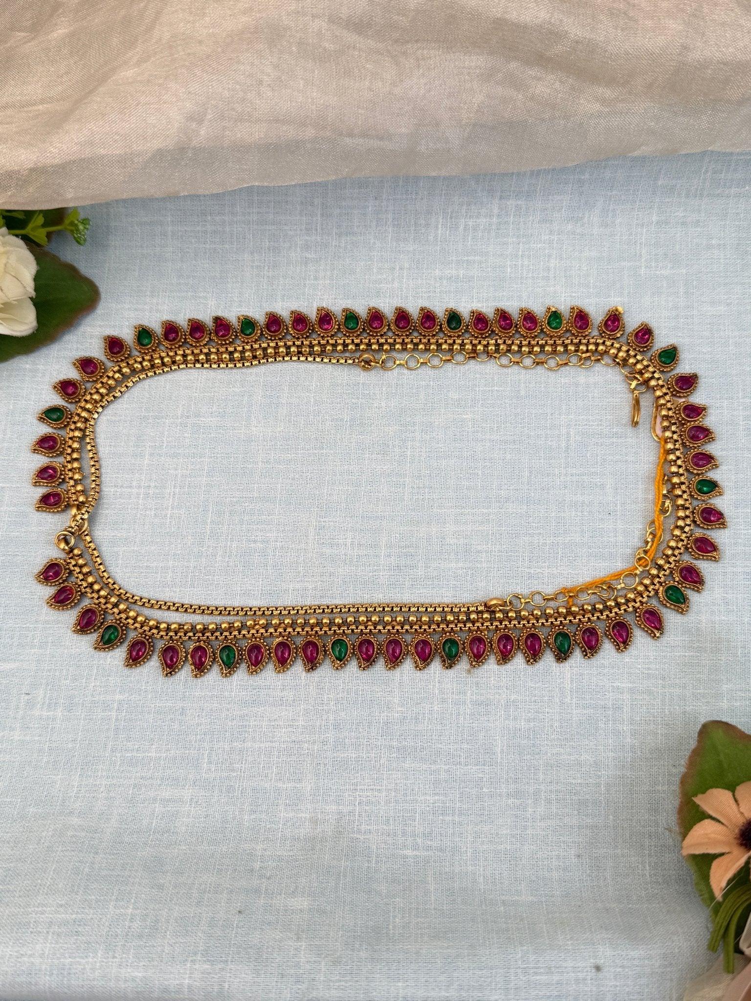 Luxurious Antique Chain Vaddanam Kamarbandh 7145 - Mahilas